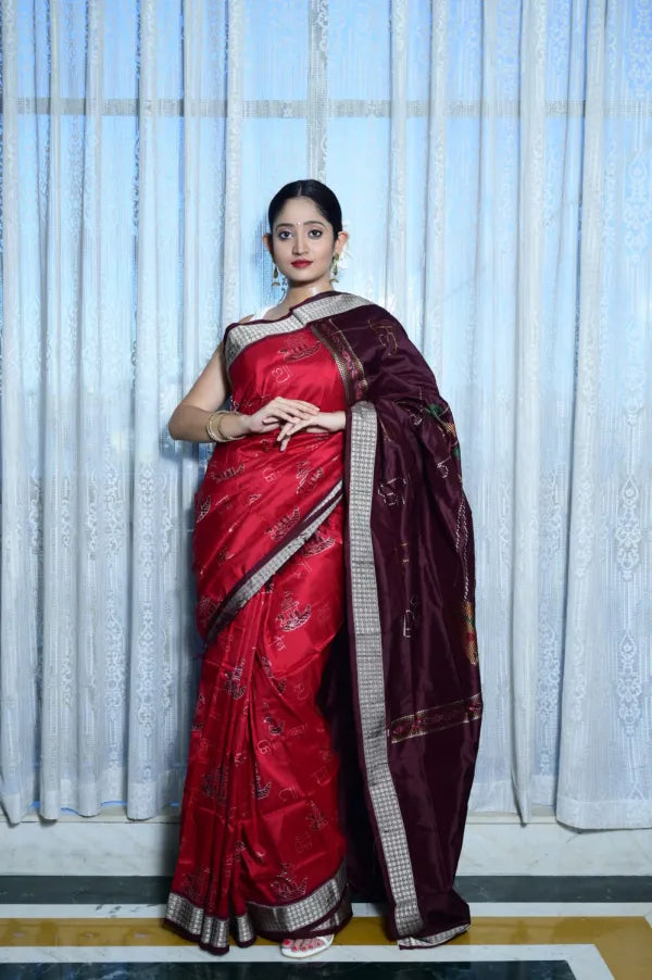 Embrace Tradition with BigRayn’s Subha Vivah Sambalpuri Silk Saree