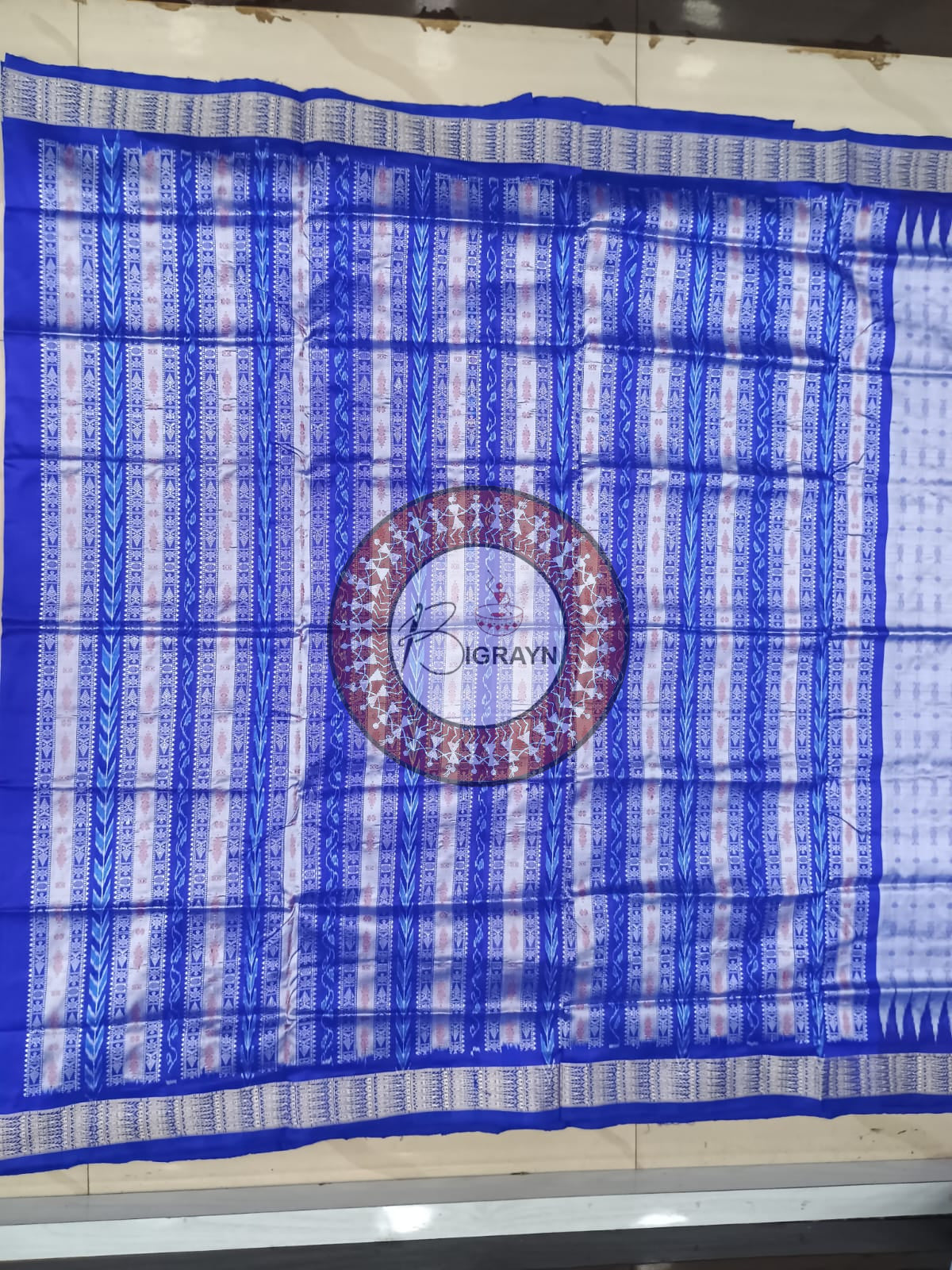 "Odisha Handloom Hazarbuti Bomkai Silk Saree with thousand buti motifs, intricate pallu design, and rich traditional craftsmanship"