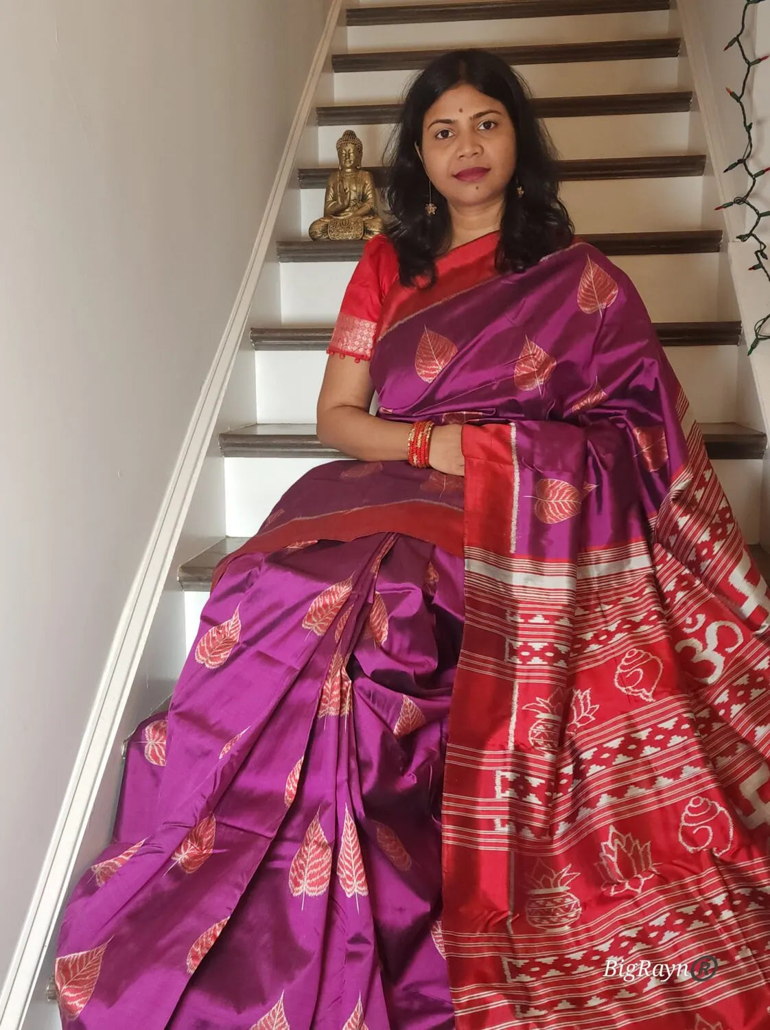 Pipal Mulberry Silk Saree