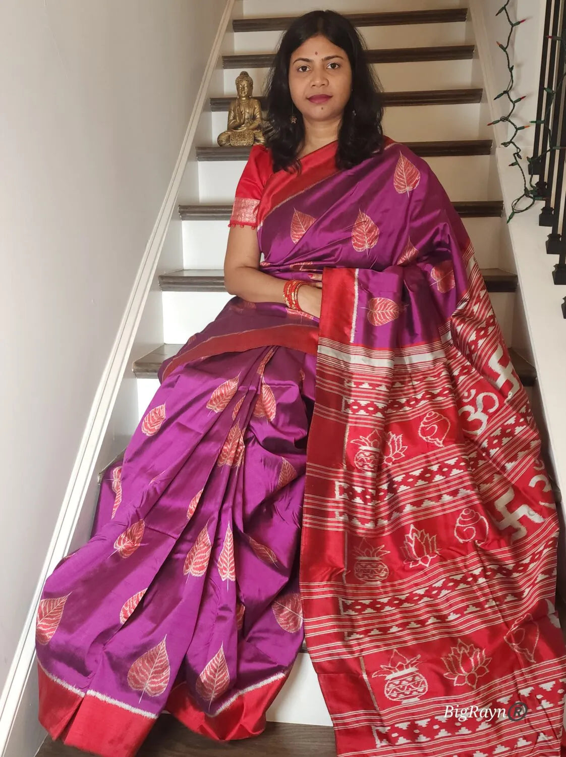 Pipal Mulberry Silk Saree