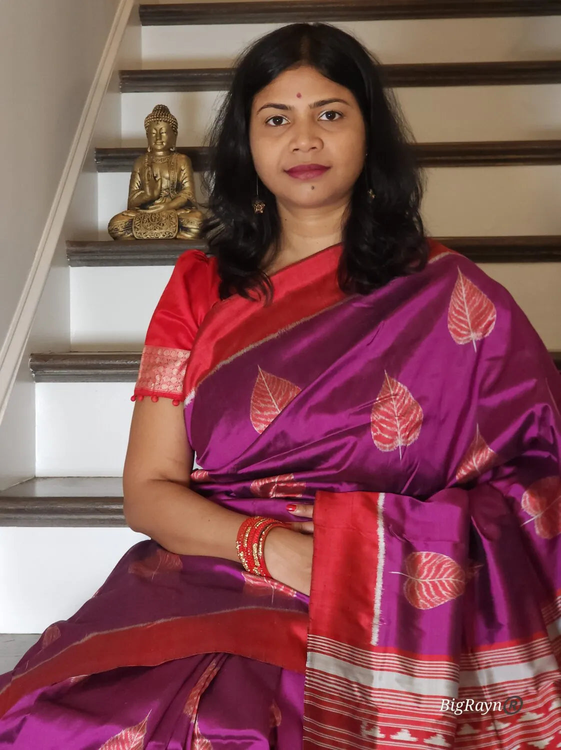 Pipal Mulberry Silk Saree