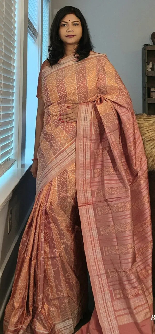 BigRayn - Mehendi Design natural dye Sambalpuri Silk