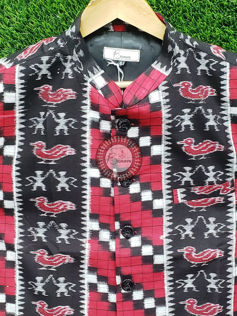 Red Black Ducks Tribal Pasapali Men’s Jacket