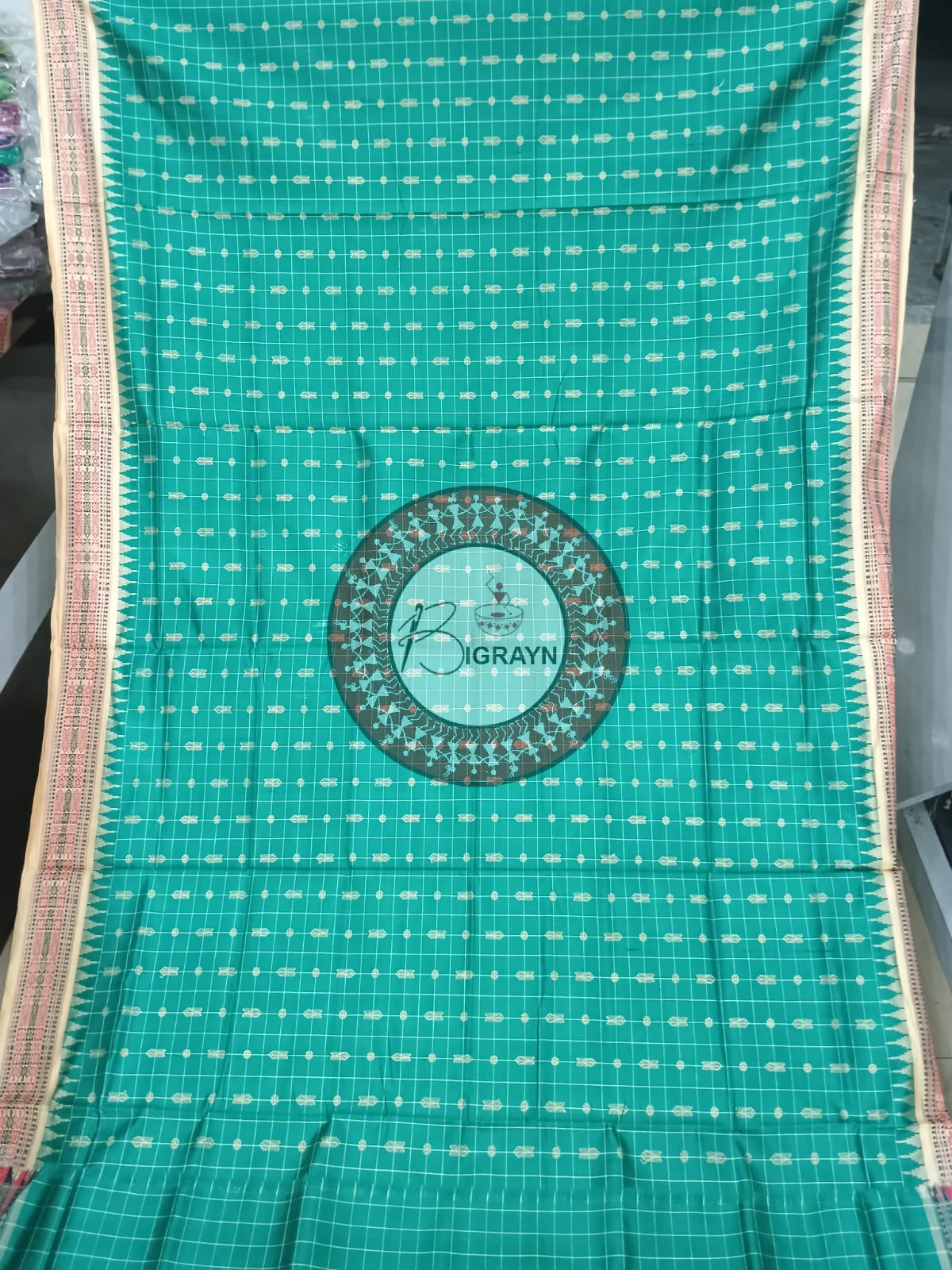 "Odisha Handloom Hazarbuti Bomkai Silk Saree with thousand buti motifs, intricate pallu design, and rich traditional craftsmanship"