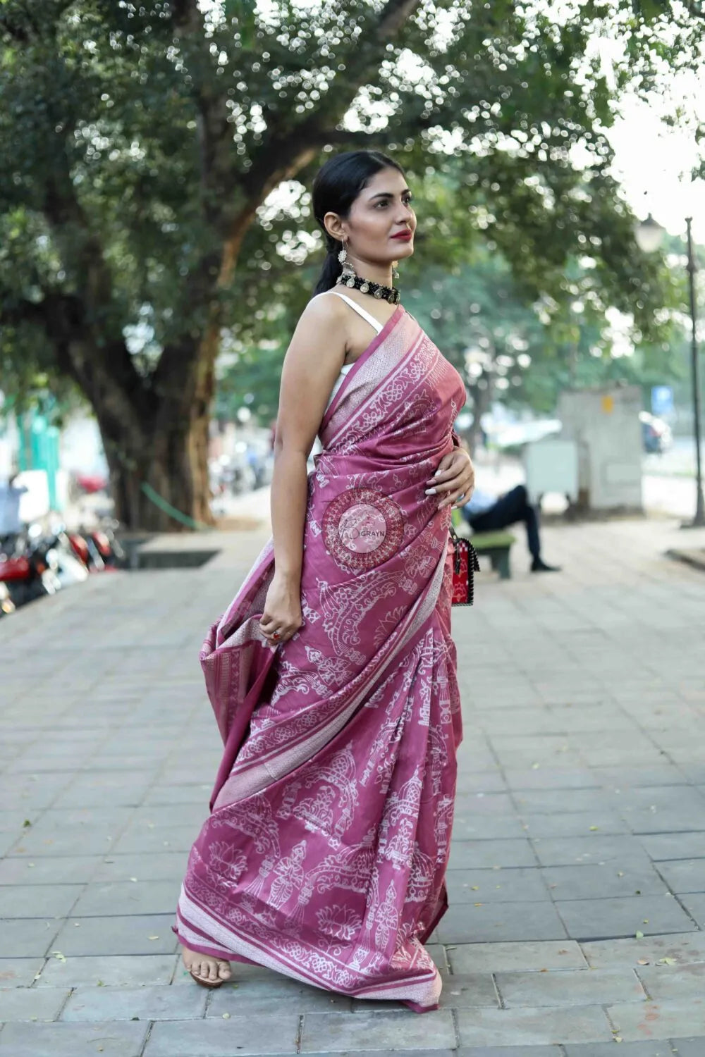 Tulasi Vrindavan Natural Dye Sambalpuri Silk Saree