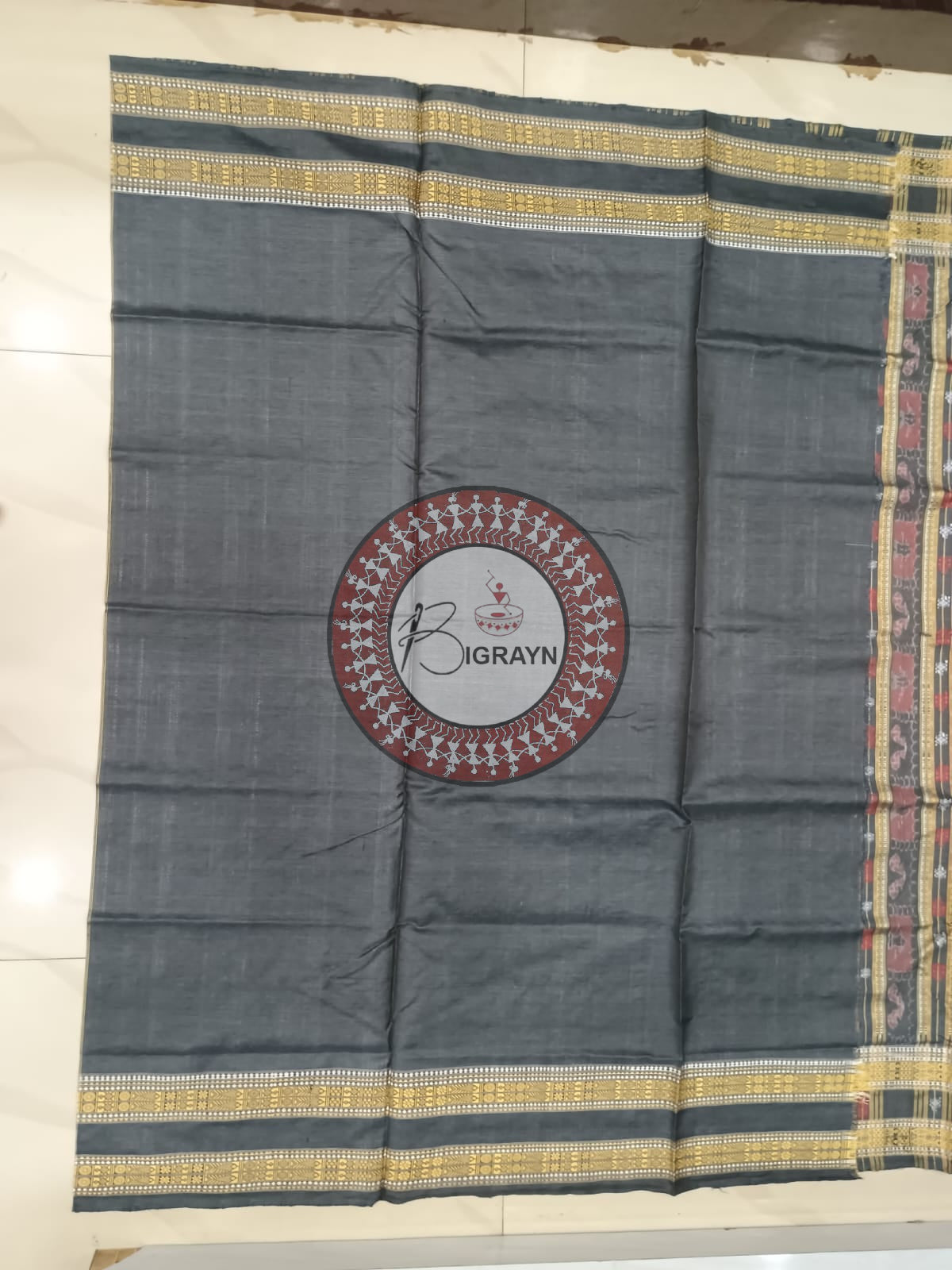 "Odisha Handloom Hazarbuti Bomkai Silk Saree with thousand buti motifs, intricate pallu design, and rich traditional craftsmanship"