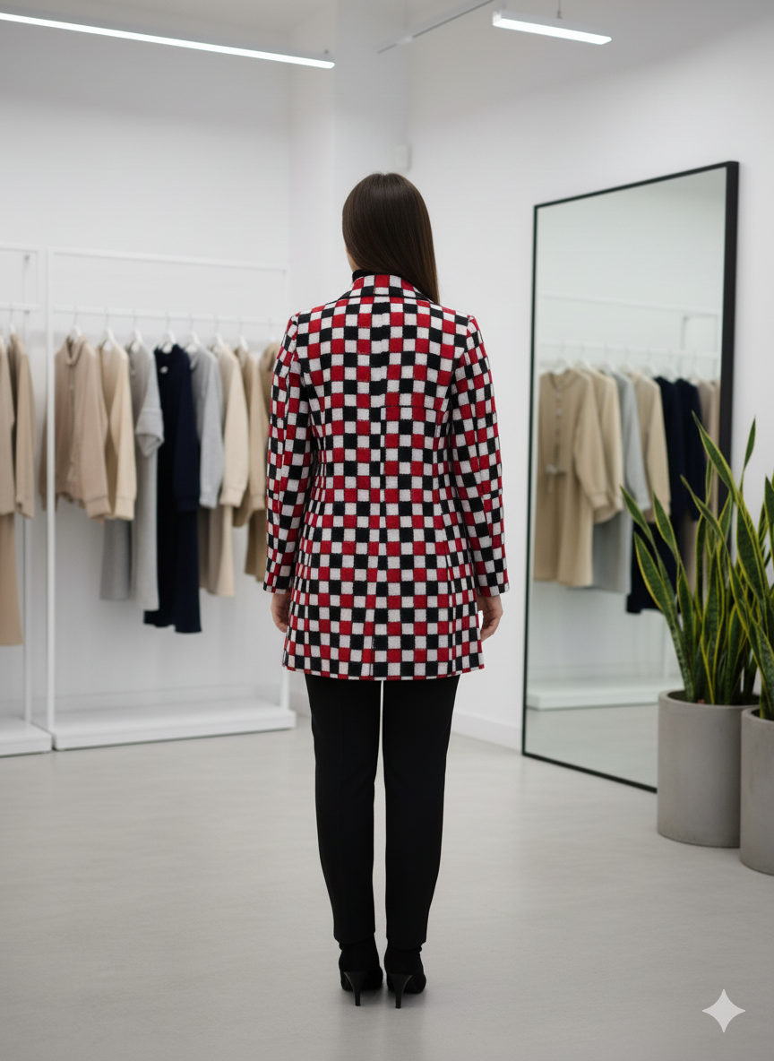 Red Black 37 Kuthi Women’s Blazer