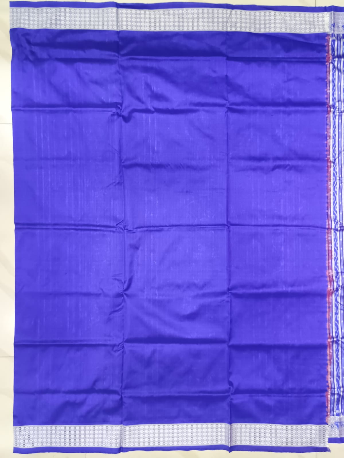 Red Blue Pasapali Design Sambalpuri Silk Saree