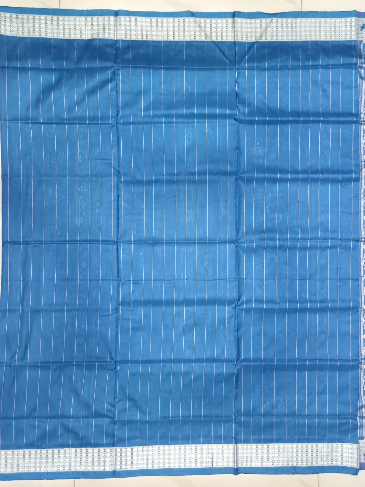 Indigo Blue Pasapali And Tribal Design Sambalpuri Silk Saree