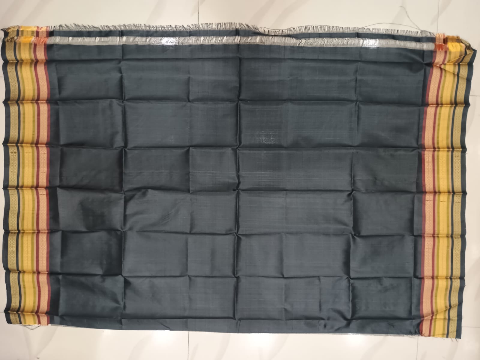 Green Multi colour Kathiphera Khandua Silk Saree