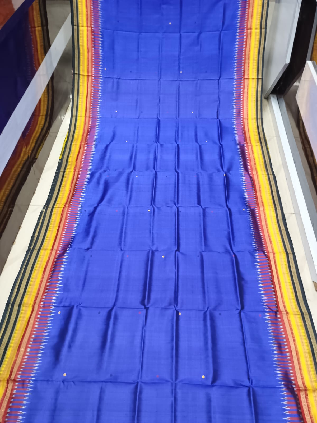 Blue Multi colour Kathiphera Khandua Silk Saree