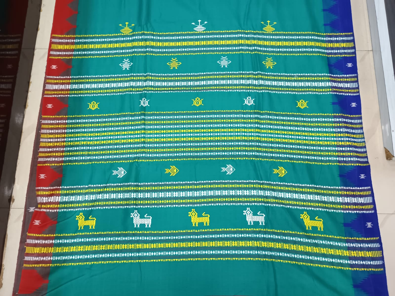 Green Ganga Jamuna Border Odisha Handloom Kotpad Cotton Saree