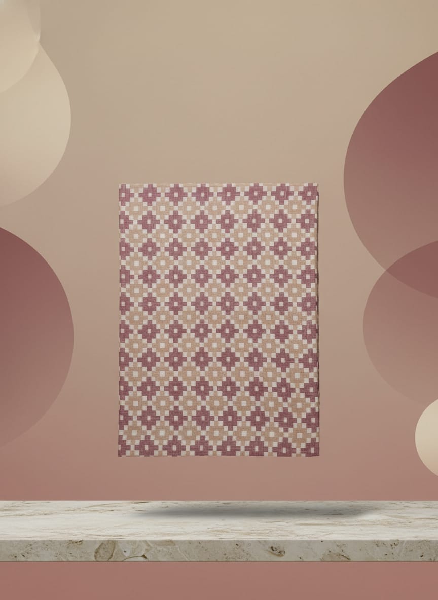 Creame Brown Pasapali Design Sambalpuri Fabrics