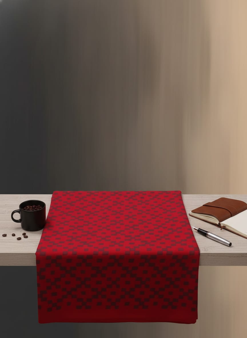 Red Pasapali Design Sambalpuri Fabrics