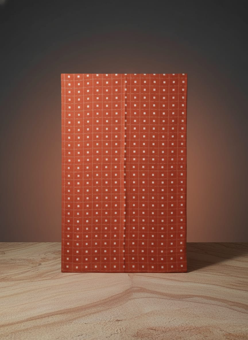 Rust Tipa Pasapali Design Sambalpuri Fabrics