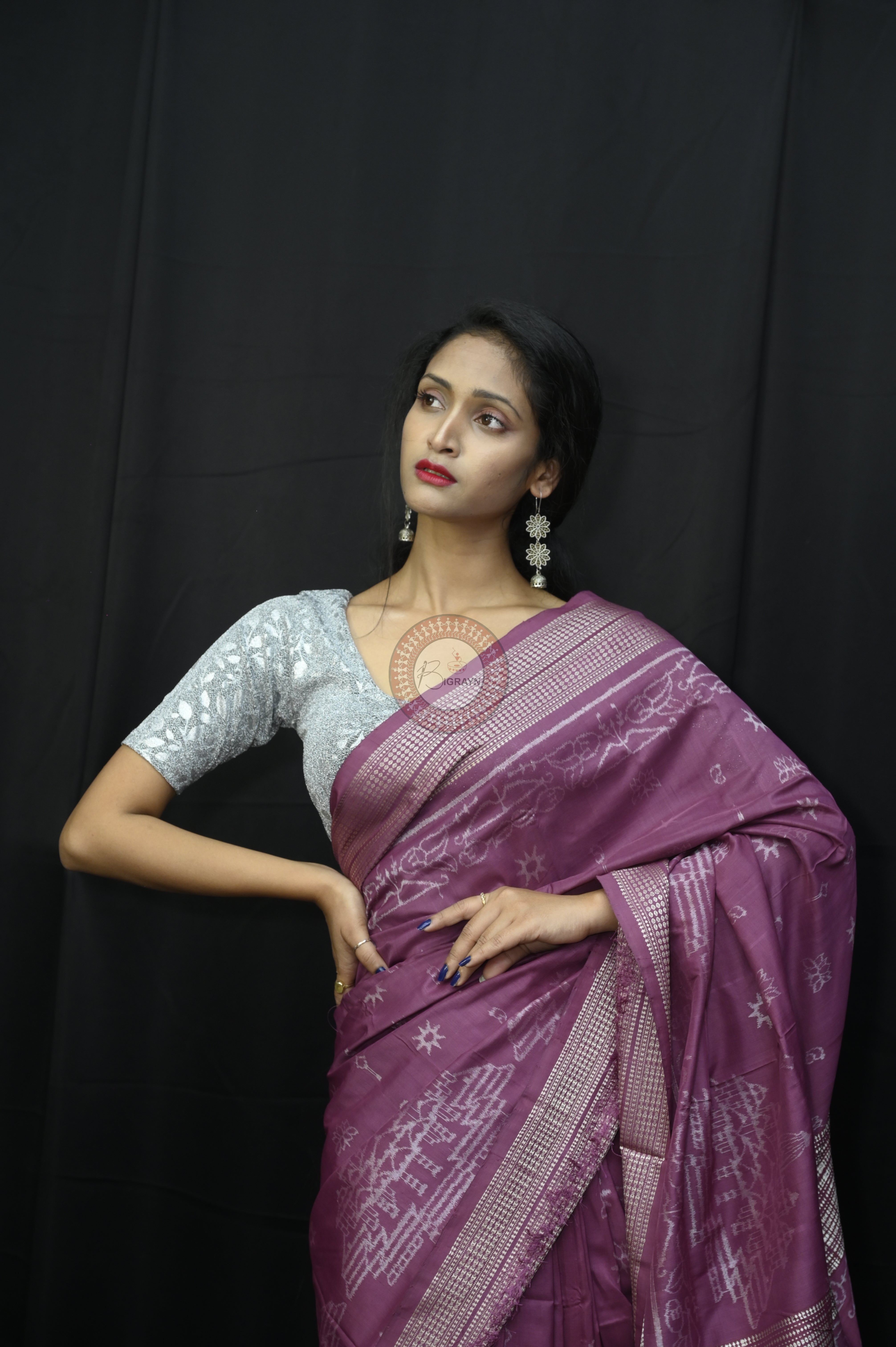 Exclusive Sri Ram Temple Natural Dye Silk Saree
