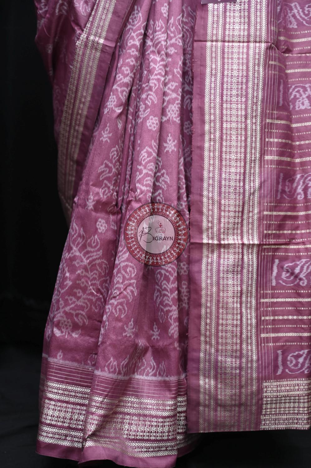 Manjista Padmaja Natural Dye Sambalpuri Silk Saree