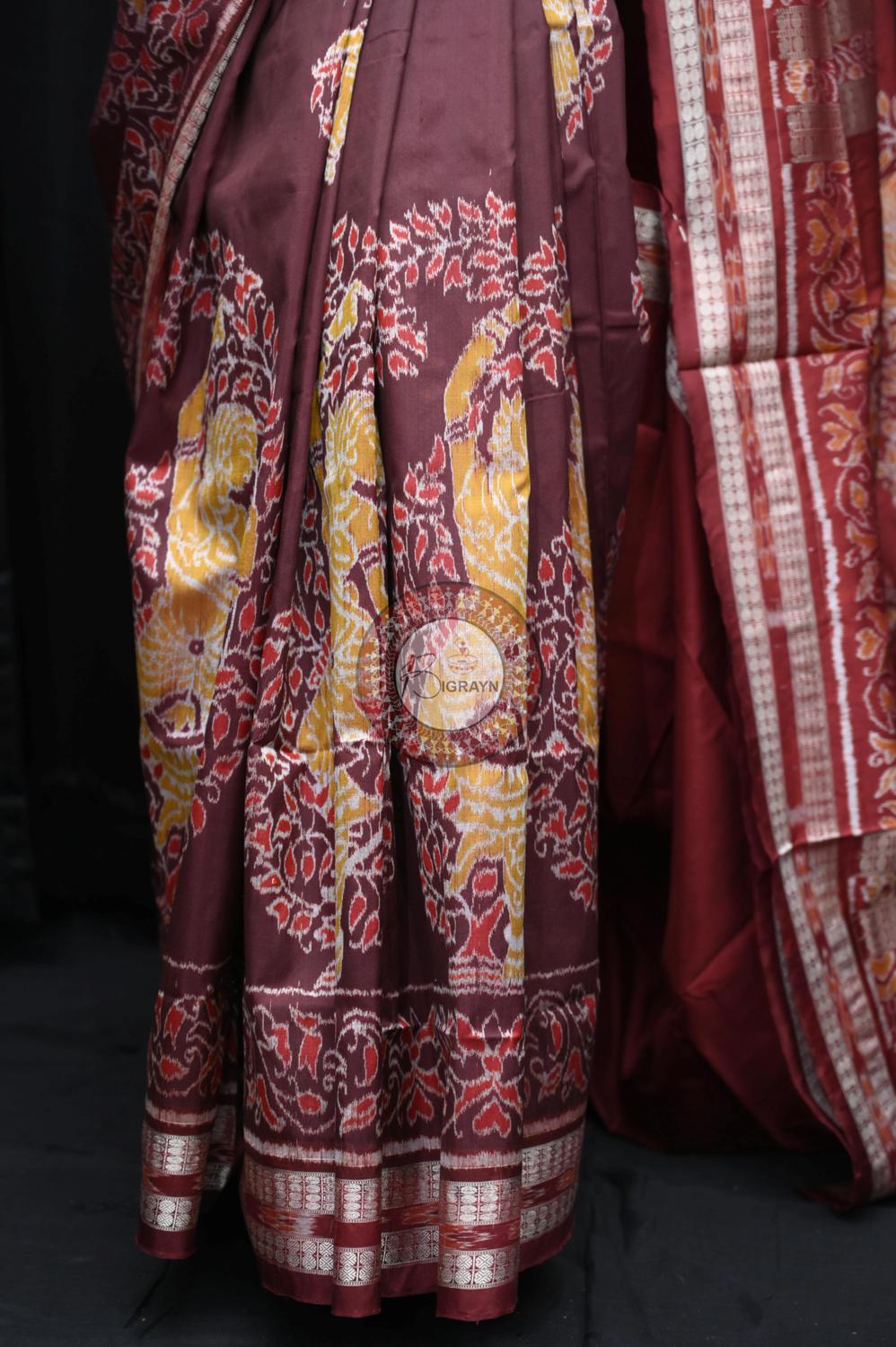 Exclusive Nartaki Ambua Sambalpuri Silk Saree