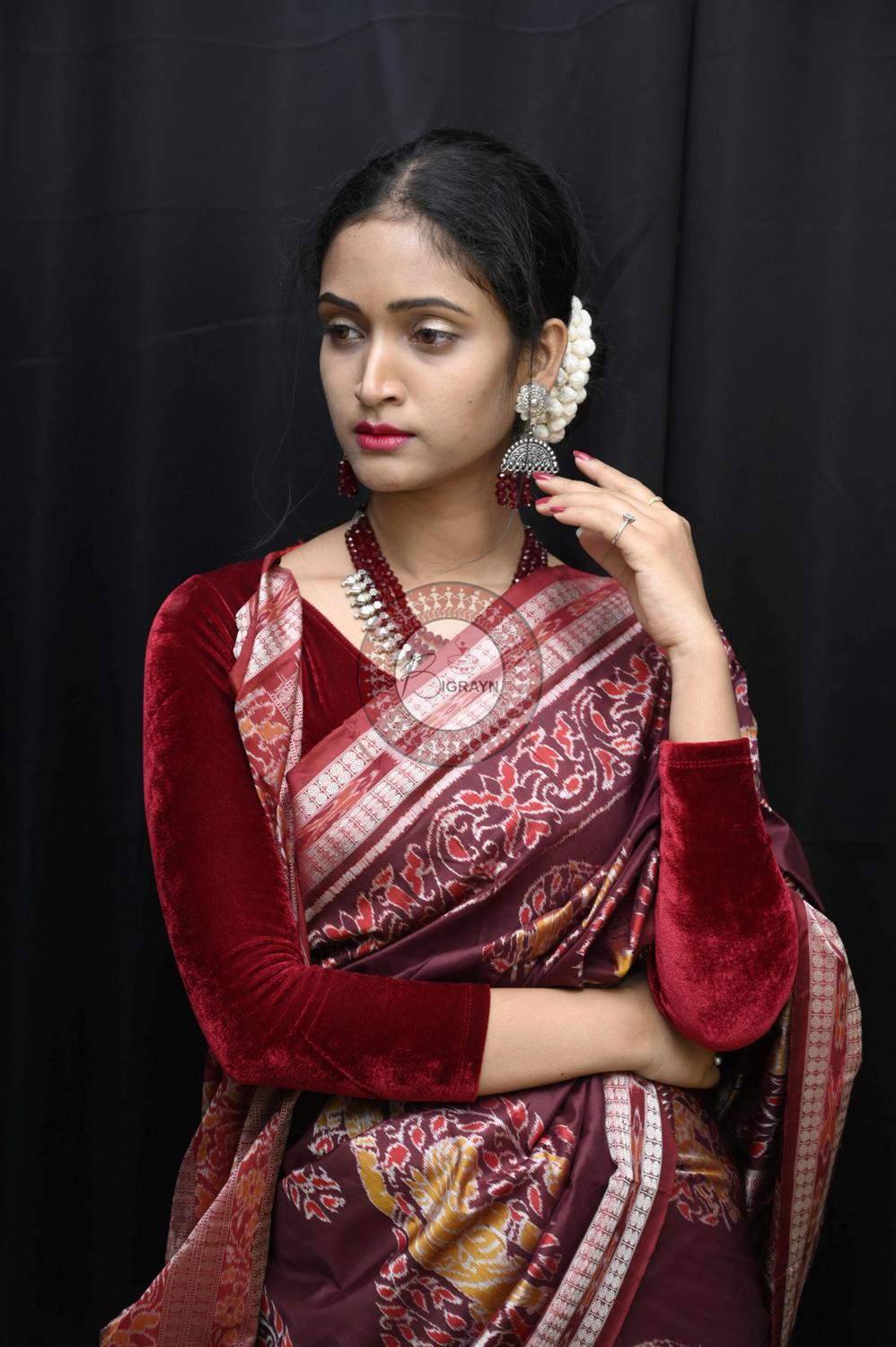Exclusive Nartaki Ambua Sambalpuri Silk Saree