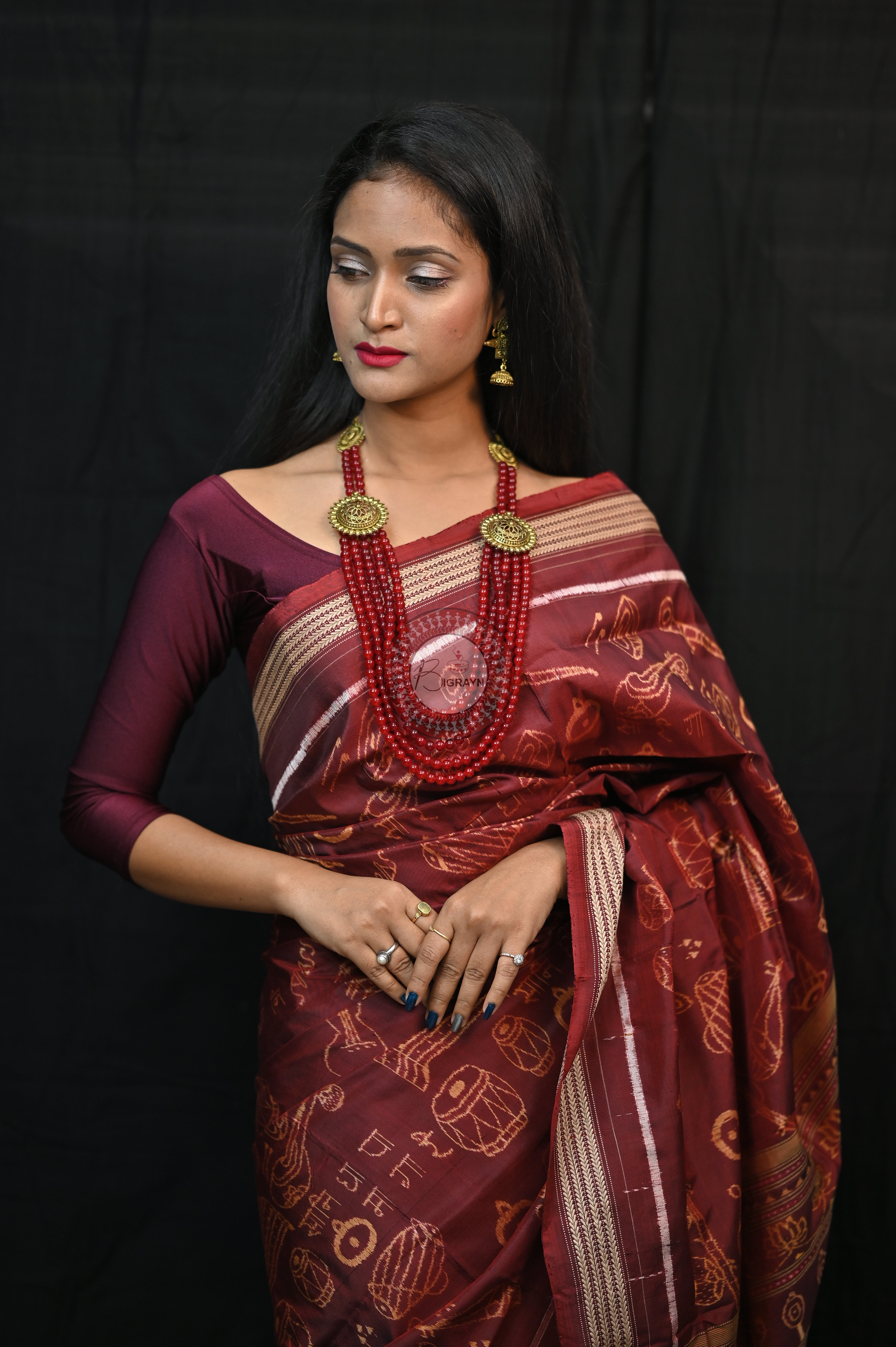 Sa Re Ga Ma Pa Natural Dye Sambalpuri Silk Saree