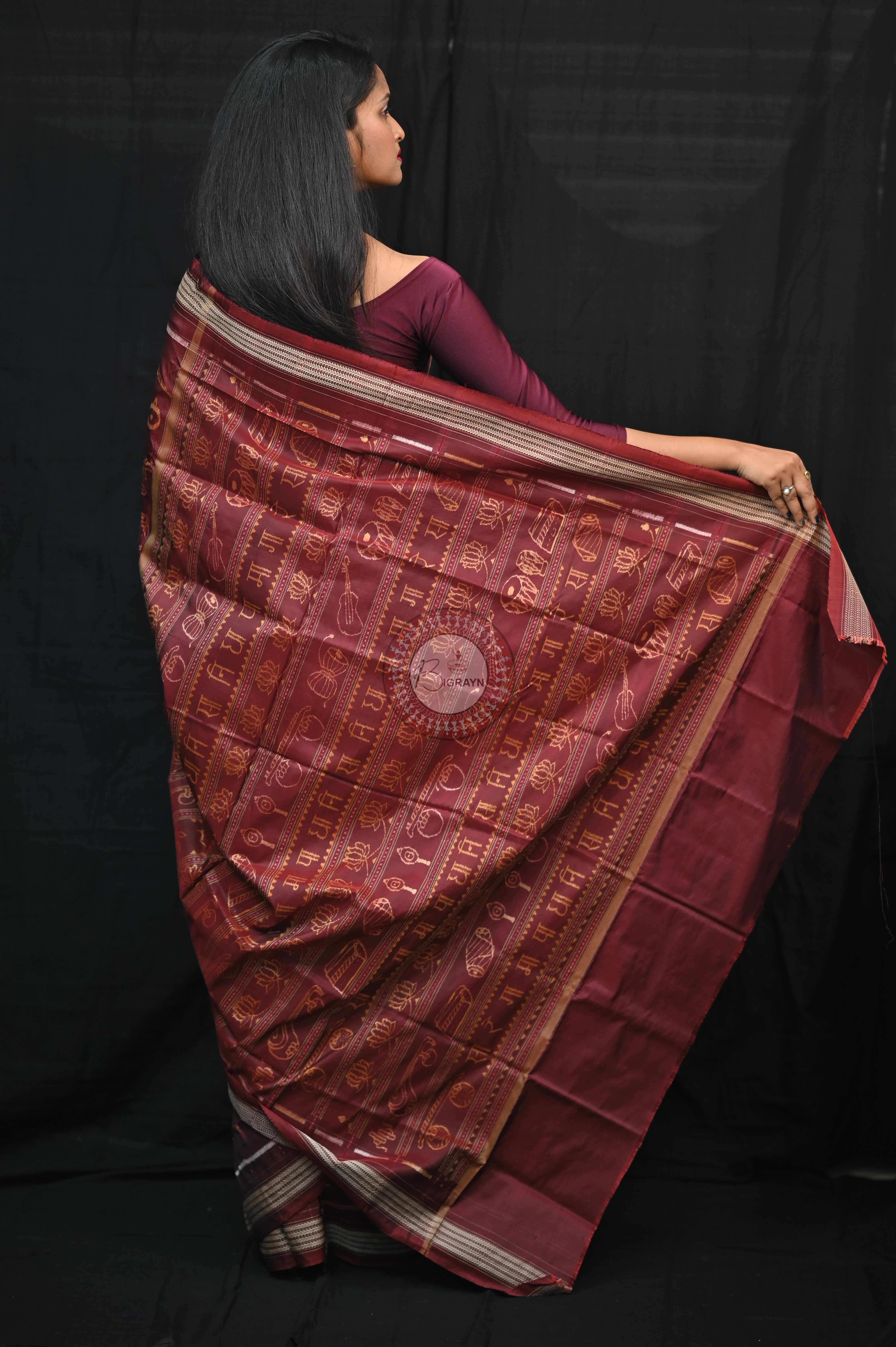 Sa Re Ga Ma Pa Natural Dye Sambalpuri Silk Saree