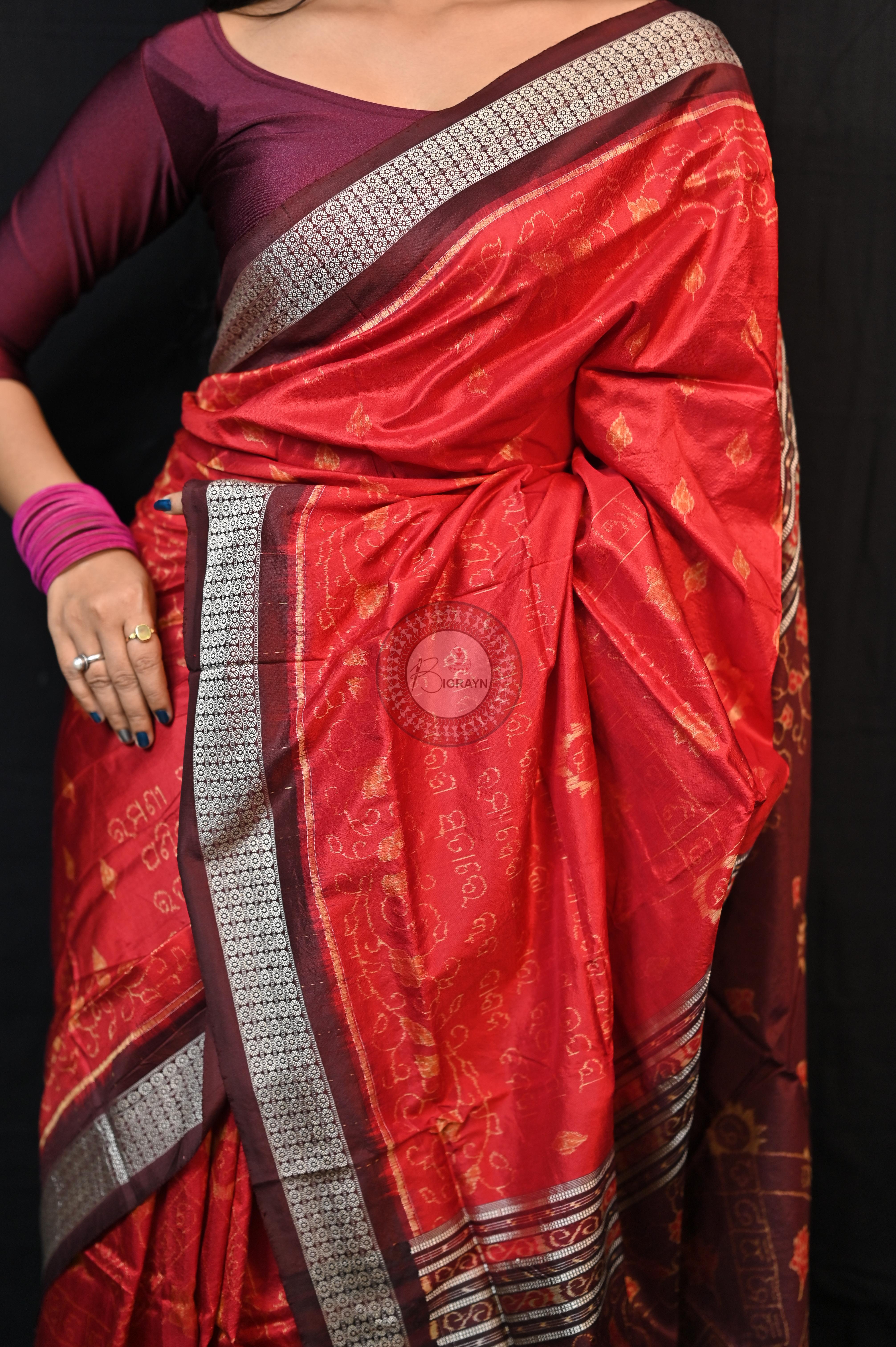 Exclusive Chakra Bandha Sambalpuri Silk (BigRayn - Chakra Bandha)