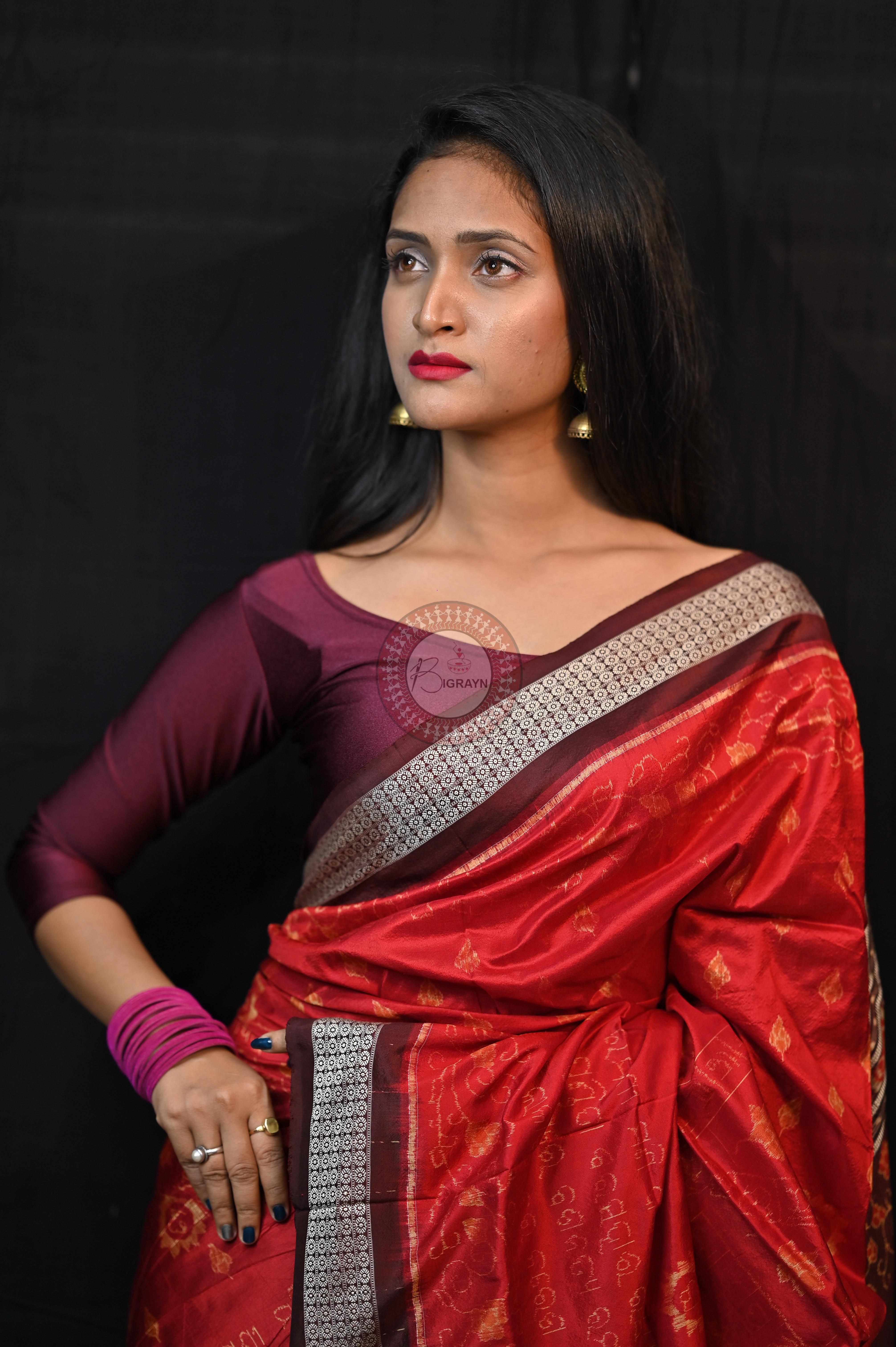 Exclusive Chakra Bandha Sambalpuri Silk (BigRayn - Chakra Bandha)