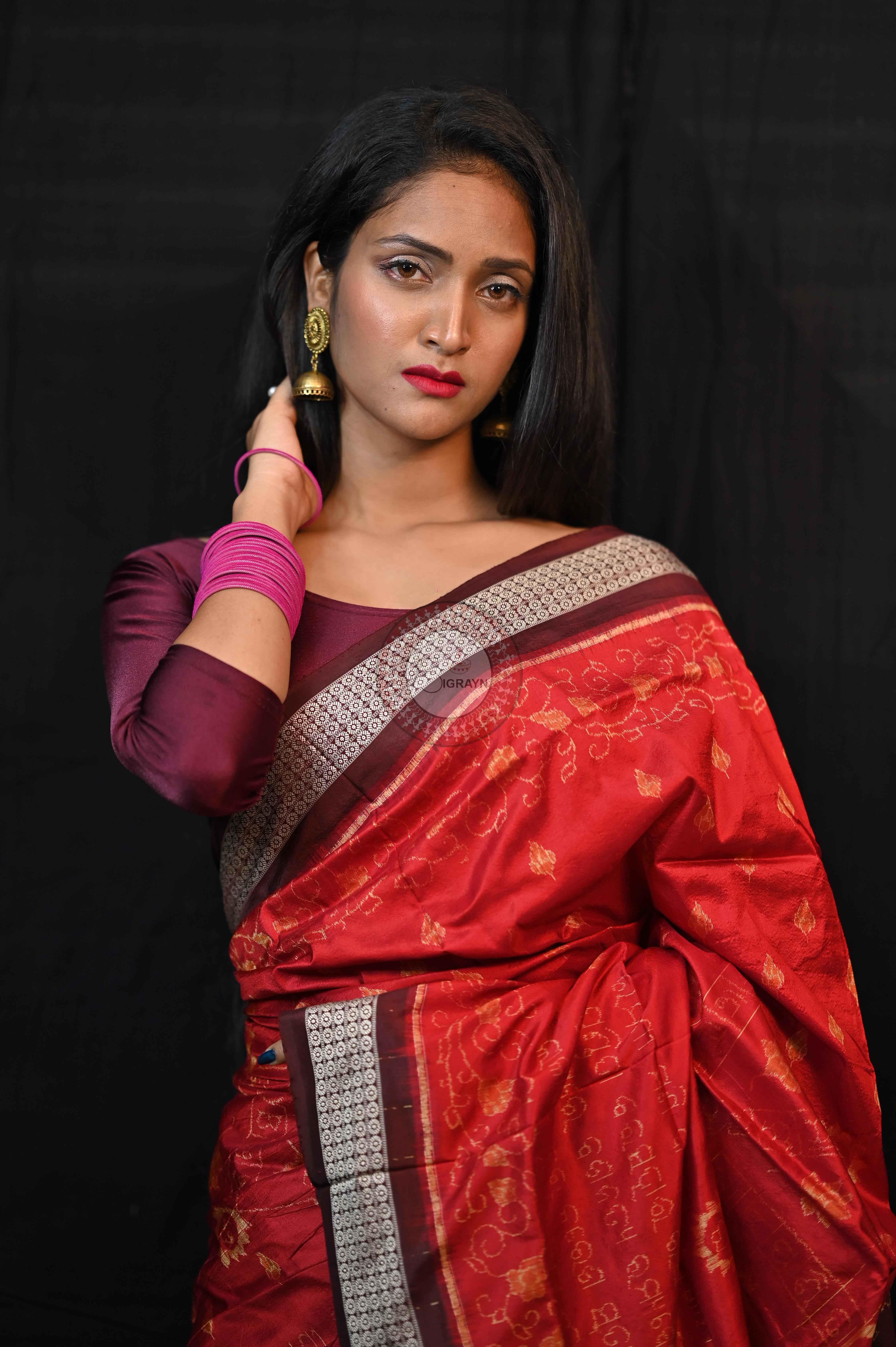 Exclusive Chakra Bandha Sambalpuri Silk (BigRayn - Chakra Bandha)