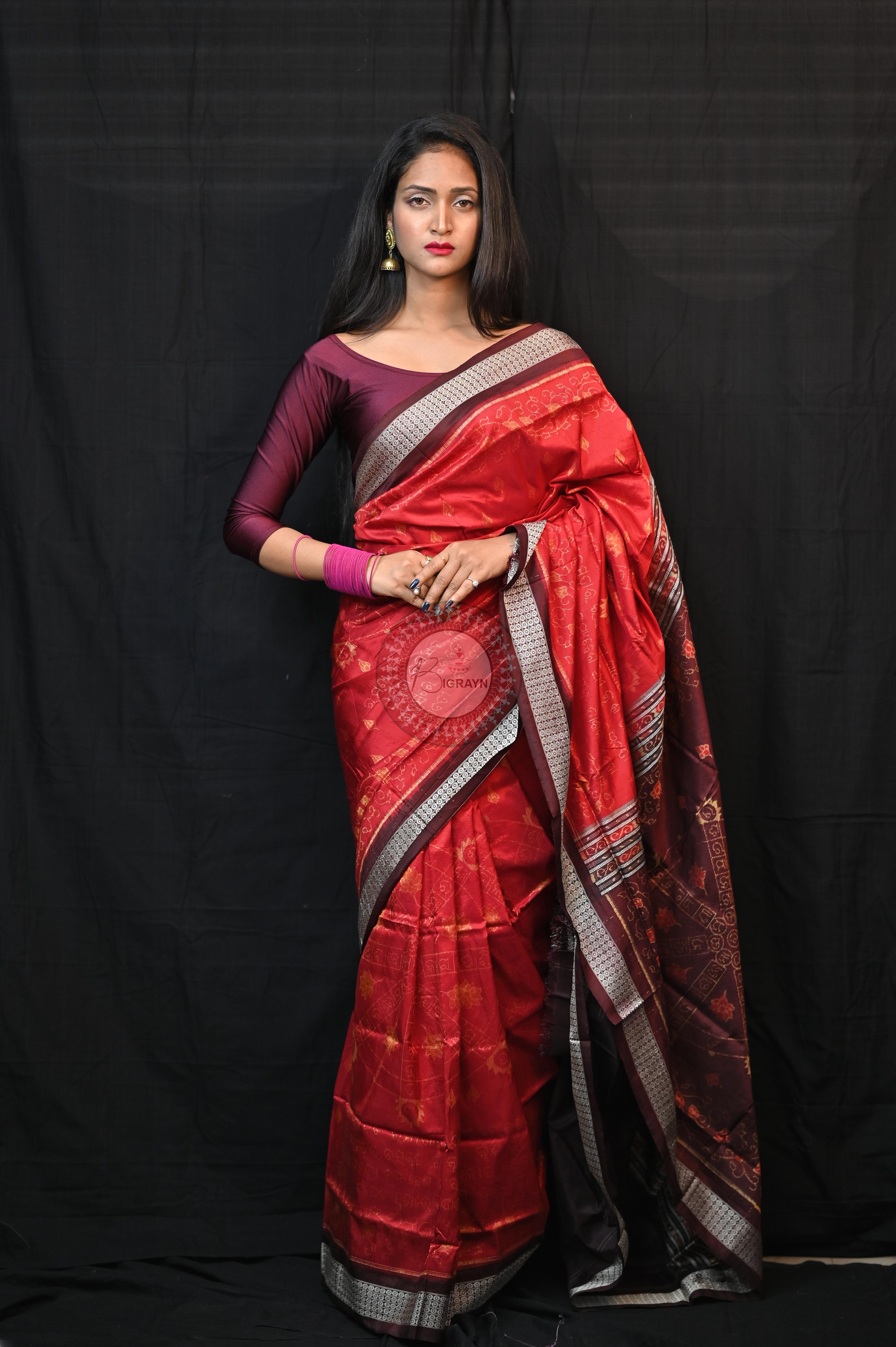 Exclusive Chakra Bandha Sambalpuri Silk (BigRayn - Chakra Bandha)