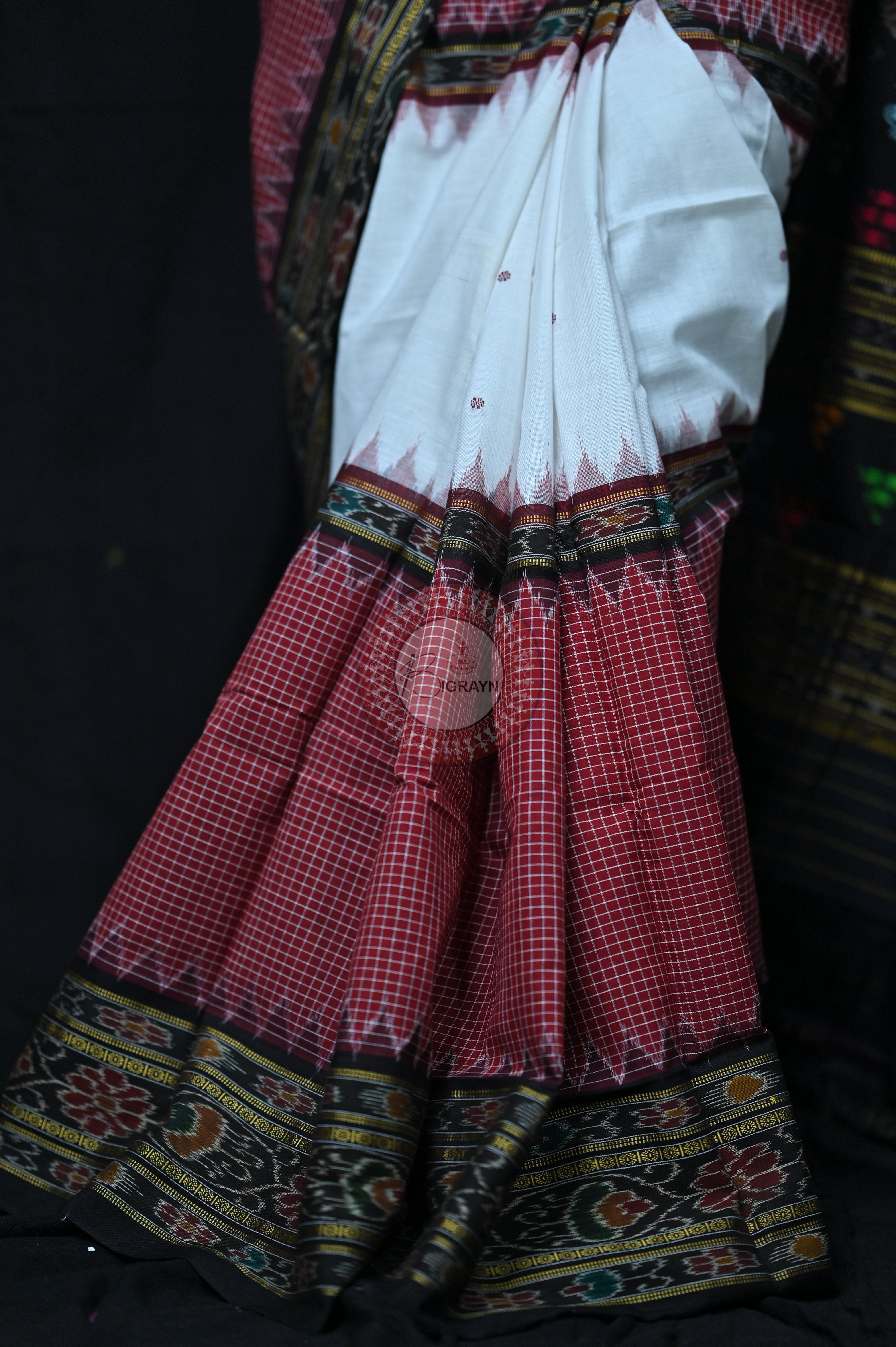 3D sachipar sambalpuri cotton Saree