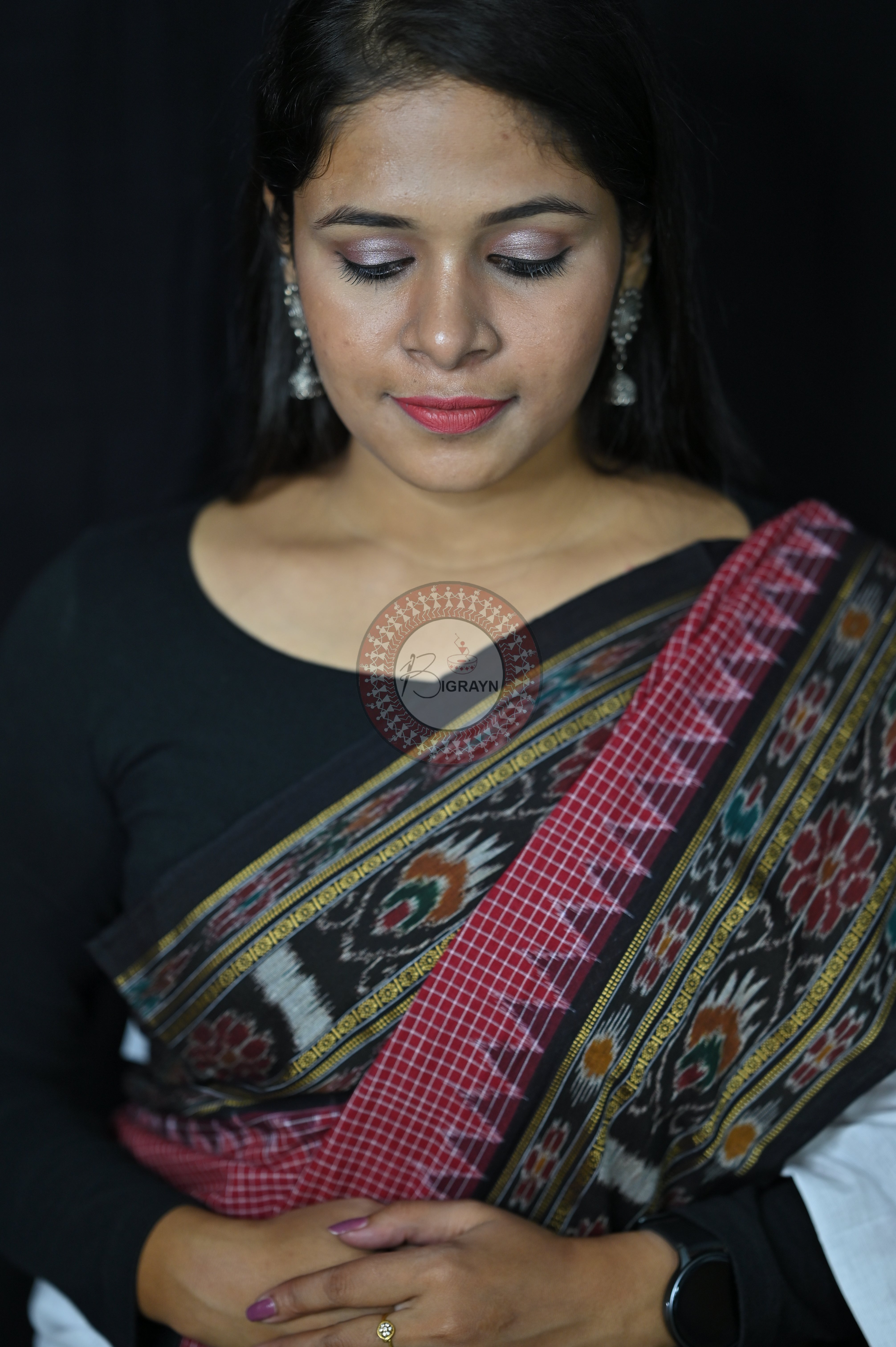 3D sachipar sambalpuri cotton Saree