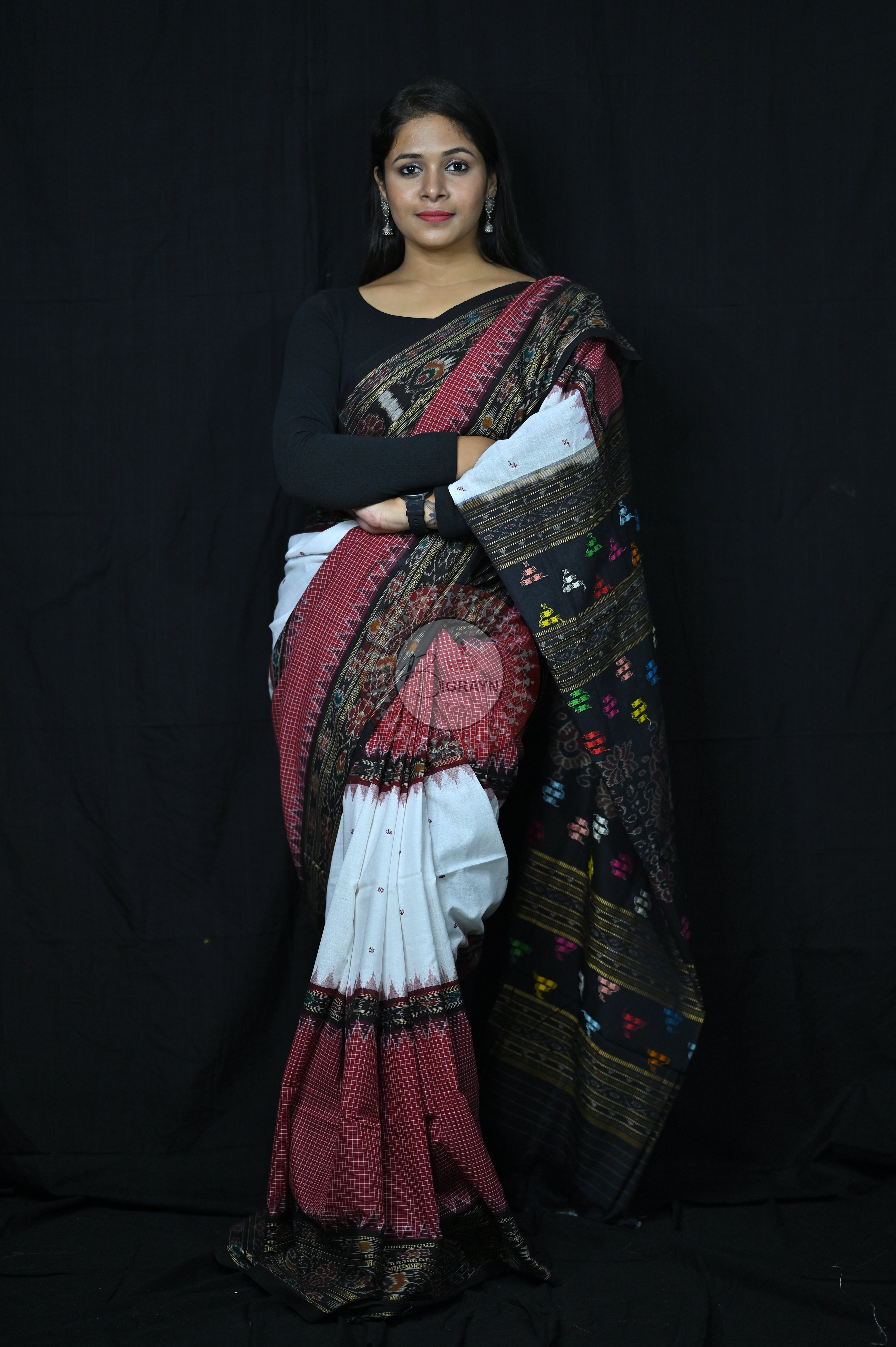 3D sachipar sambalpuri cotton Saree