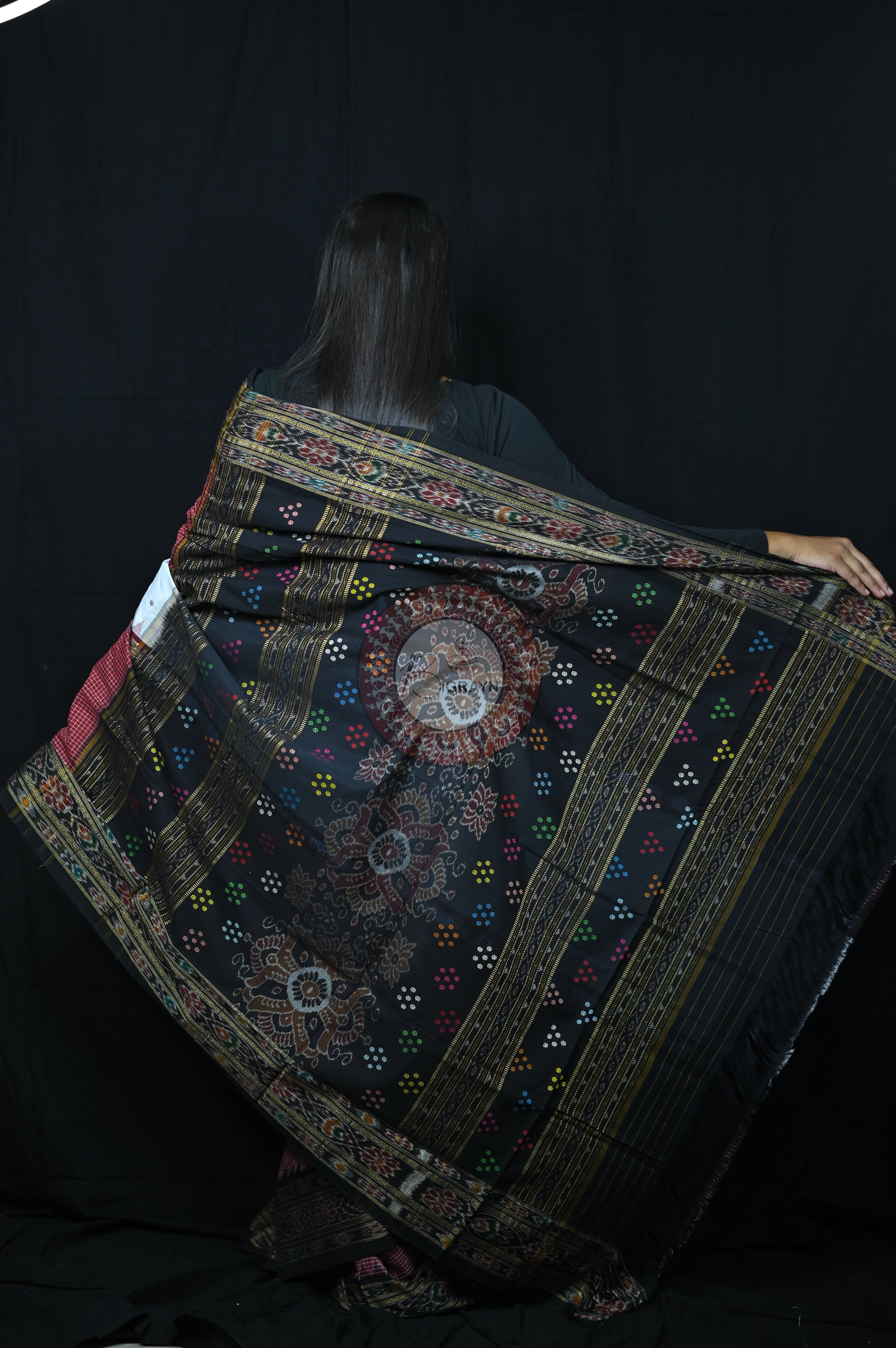 3D sachipar sambalpuri cotton Saree