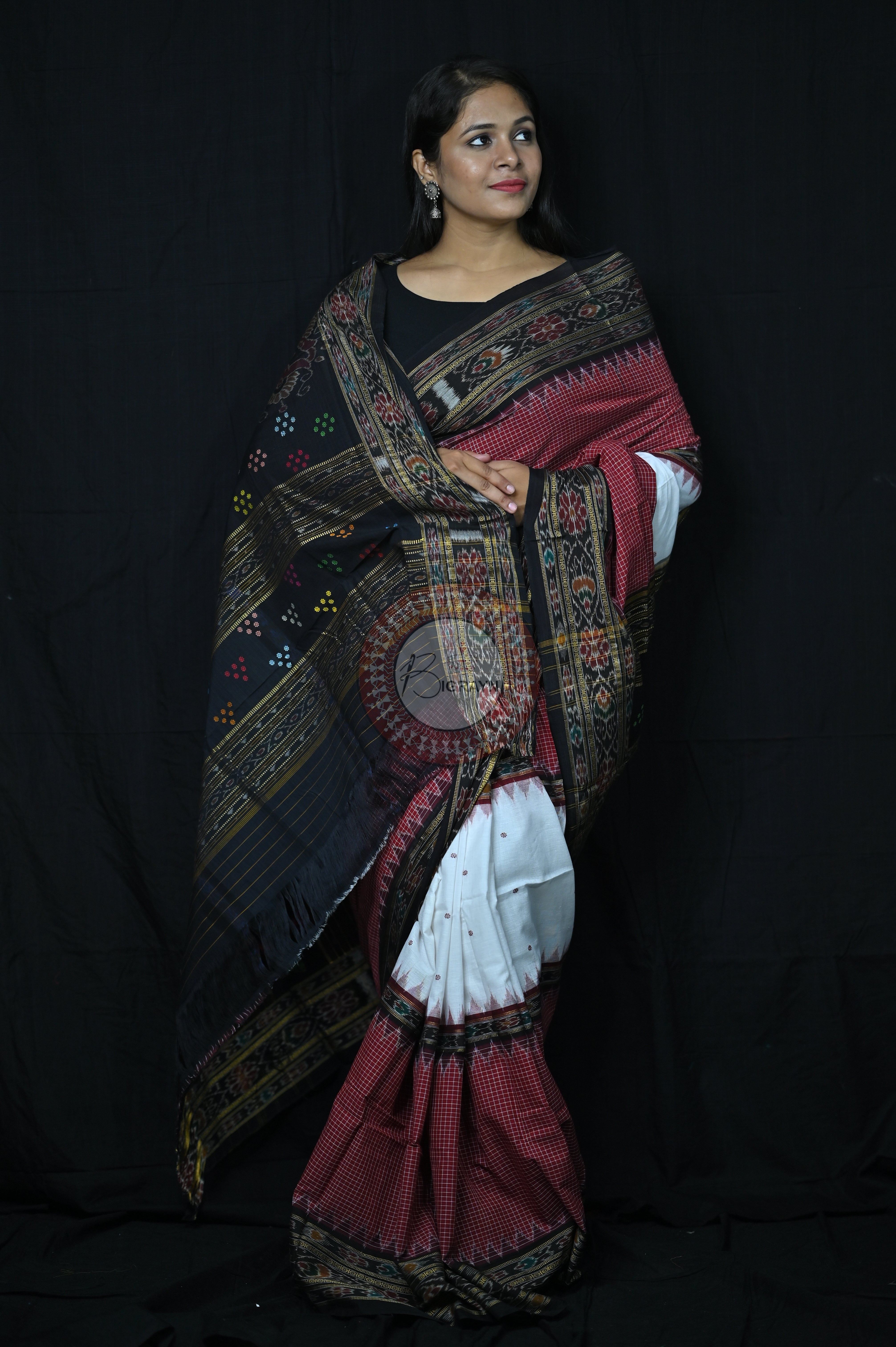 3D sachipar sambalpuri cotton Saree