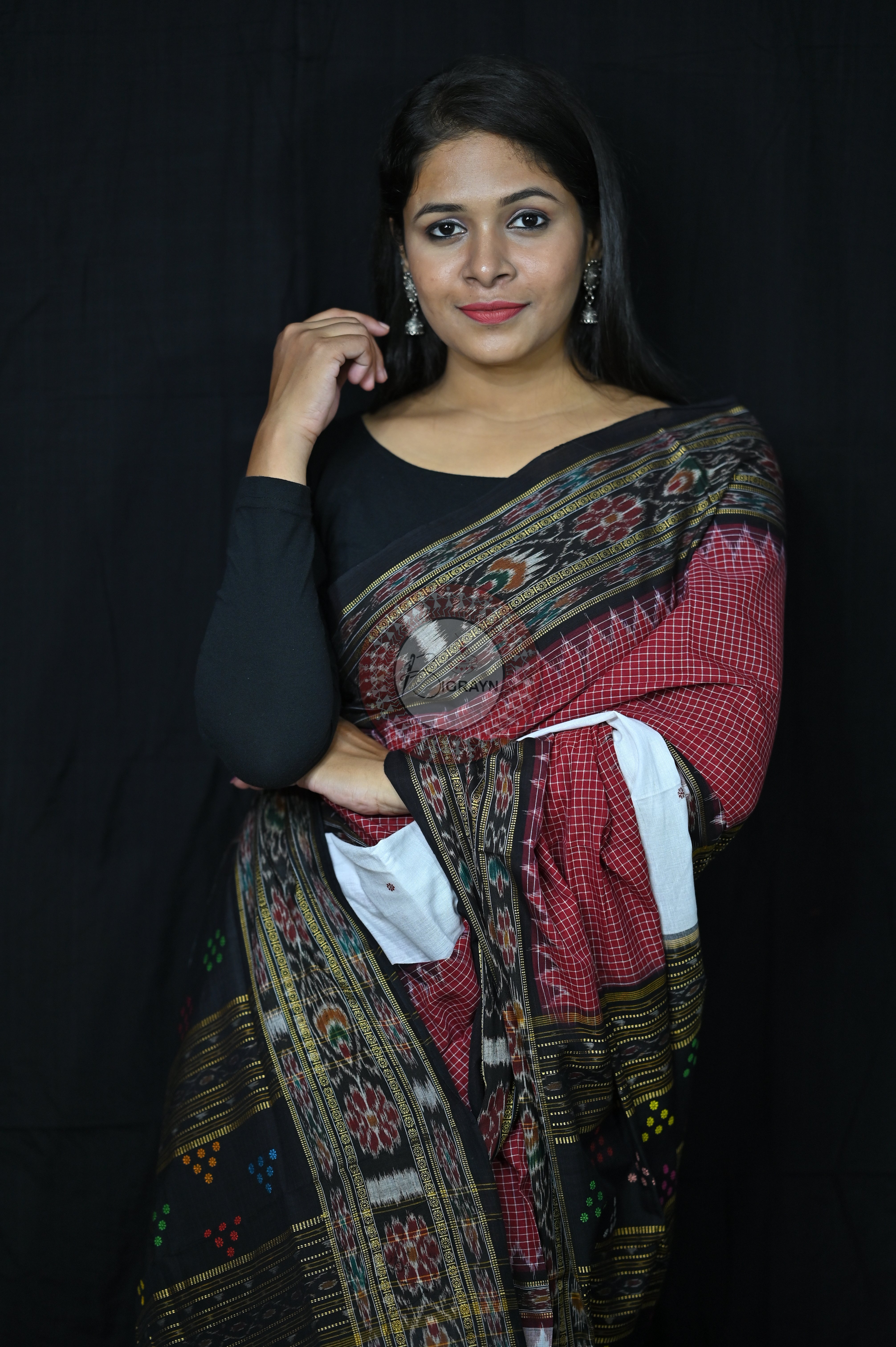 3D sachipar sambalpuri cotton Saree