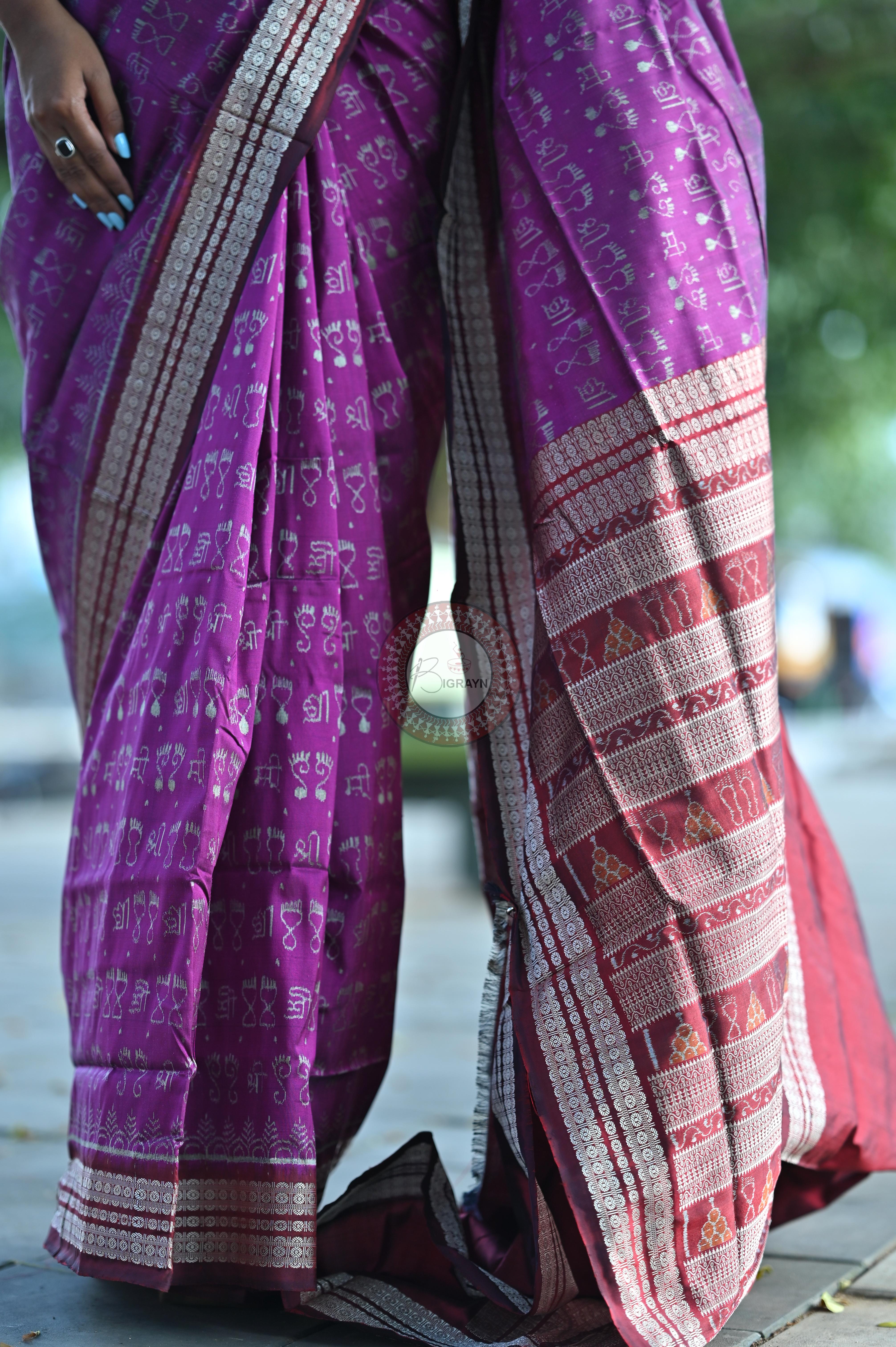 Exclusive Shree And Laxmi Pada Sambalpuri Silk Saree