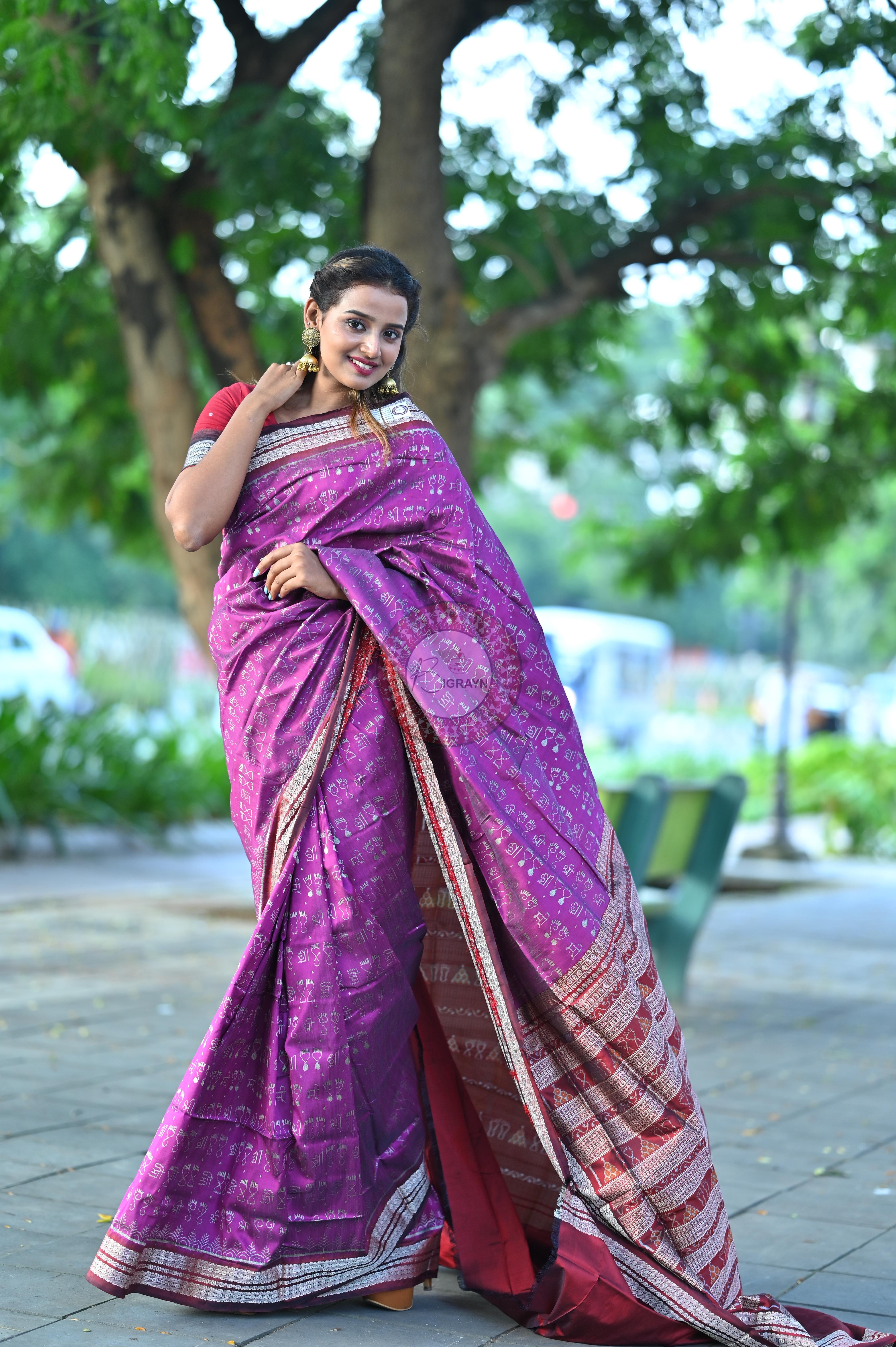 Exclusive Shree And Laxmi Pada Sambalpuri Silk Saree