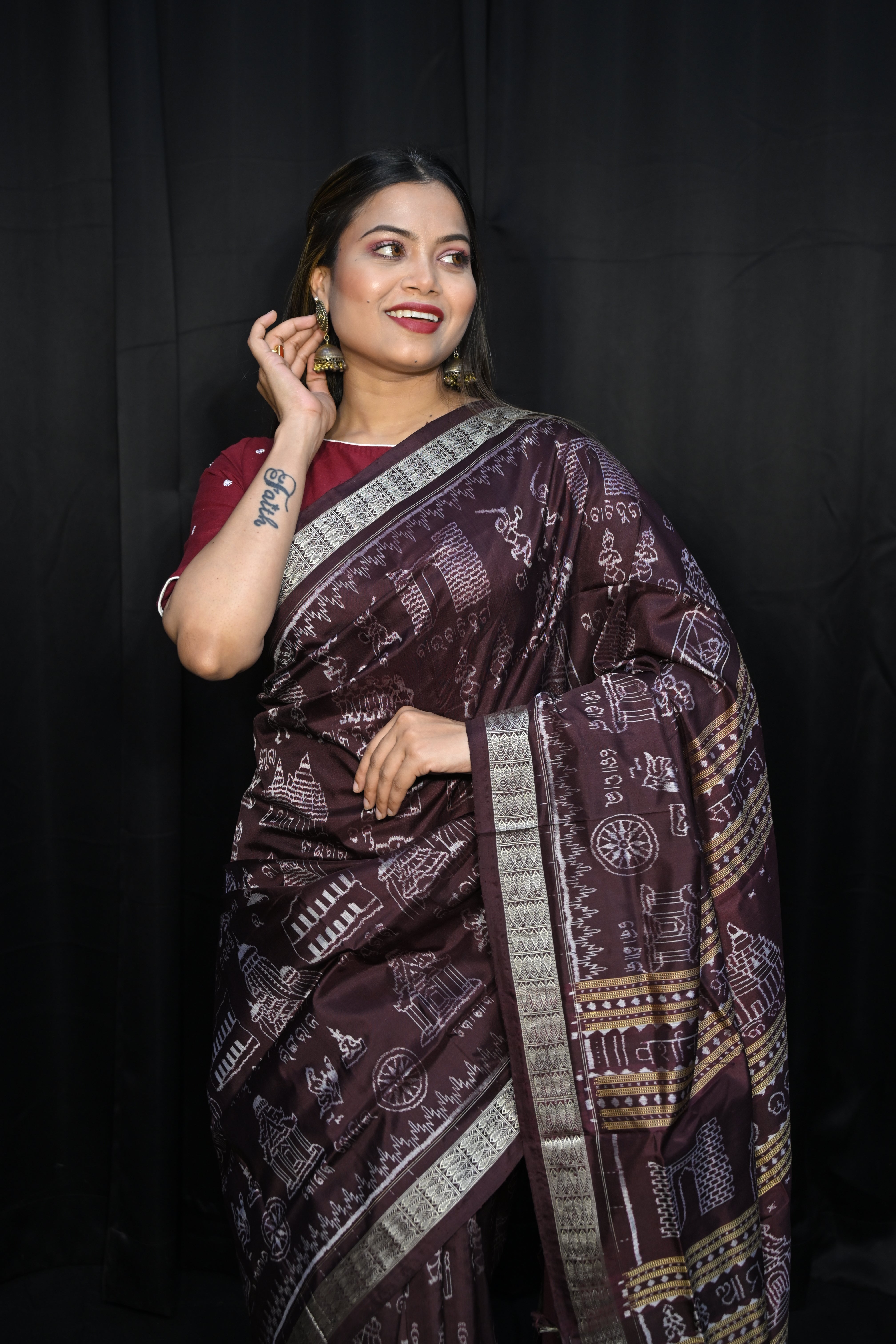 Coffee Odisha Aitiha (Cultural Tourism) Sambalpuri Silk Saree