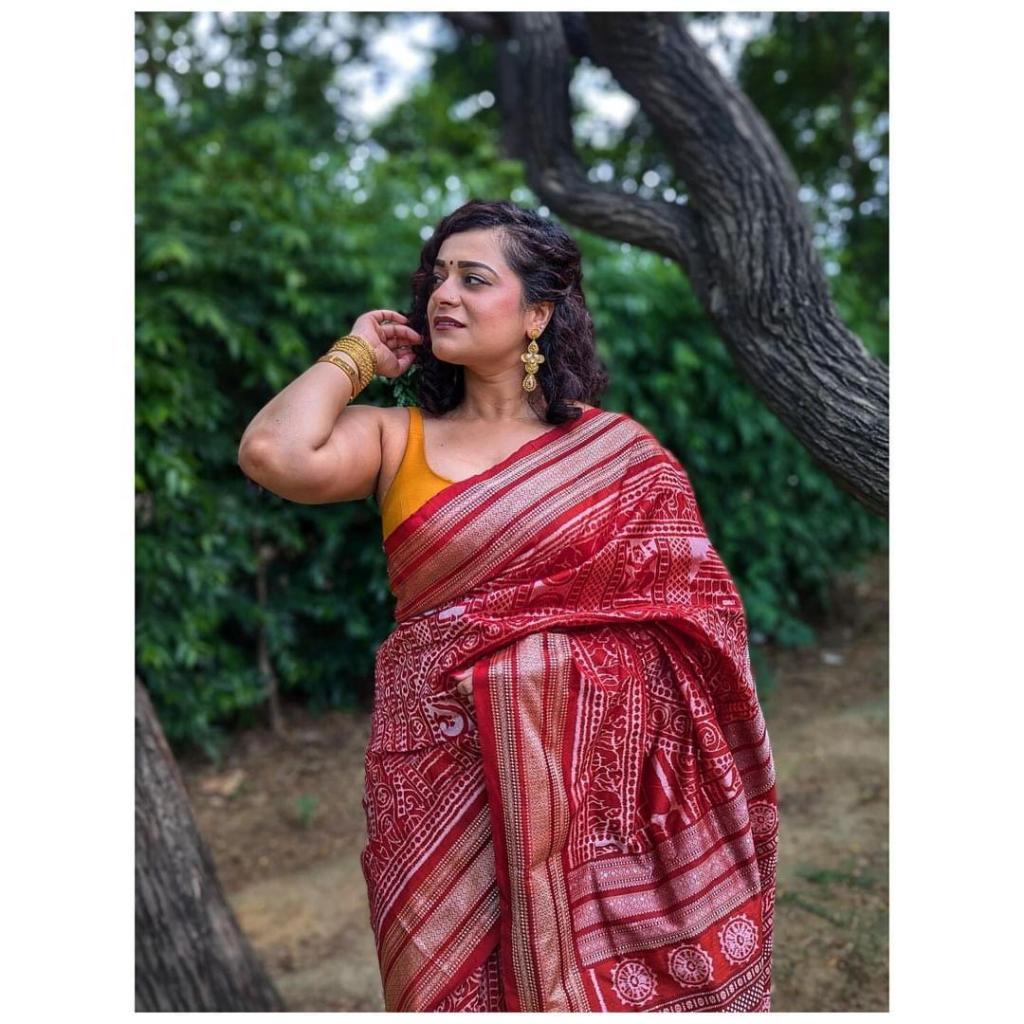 G20 Konark Chakra Natural Dye Silk Saree