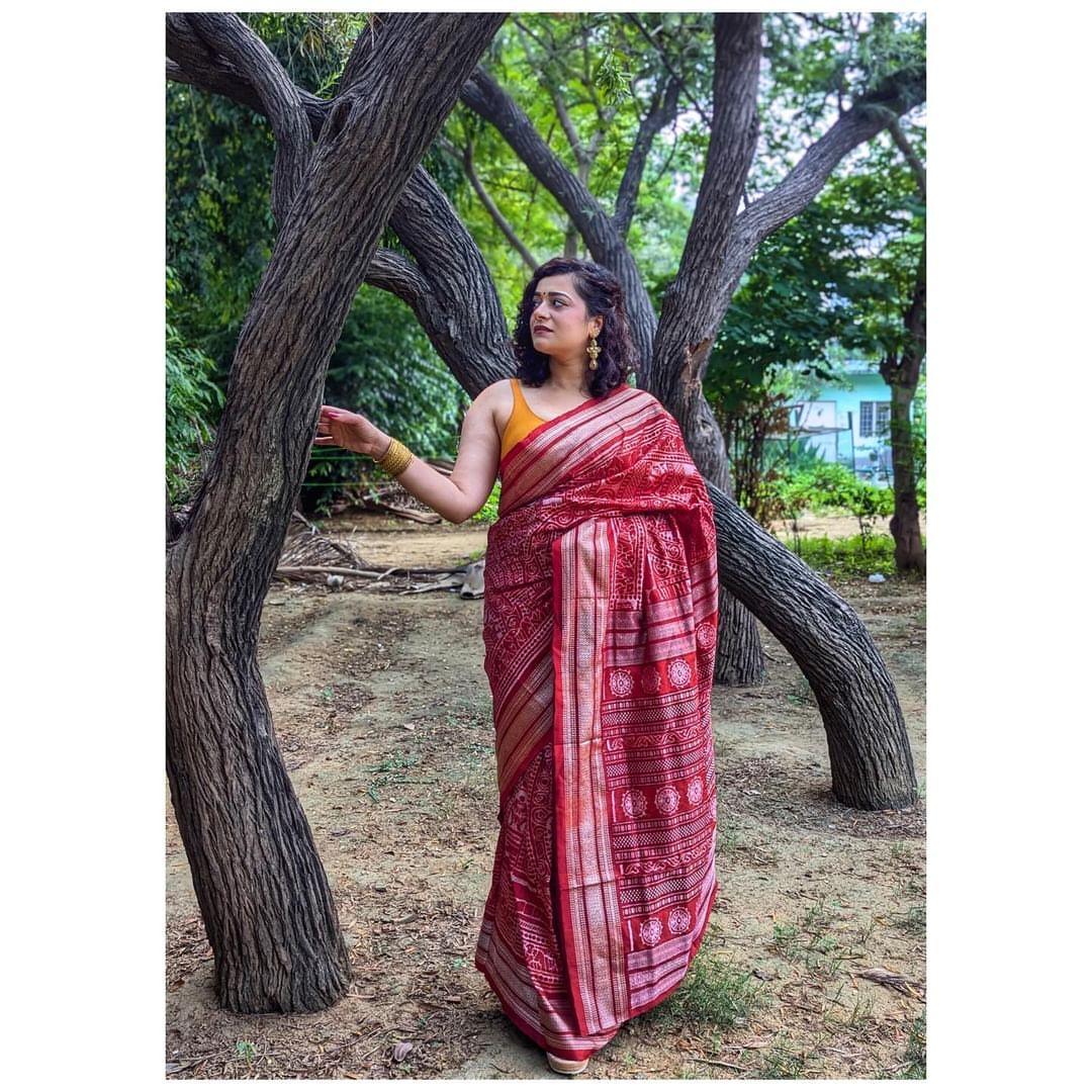 G20 Konark Chakra Natural Dye Silk Saree