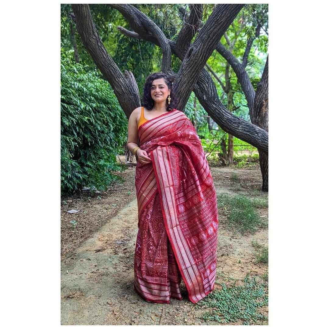 G20 Konark Chakra Natural Dye Silk Saree