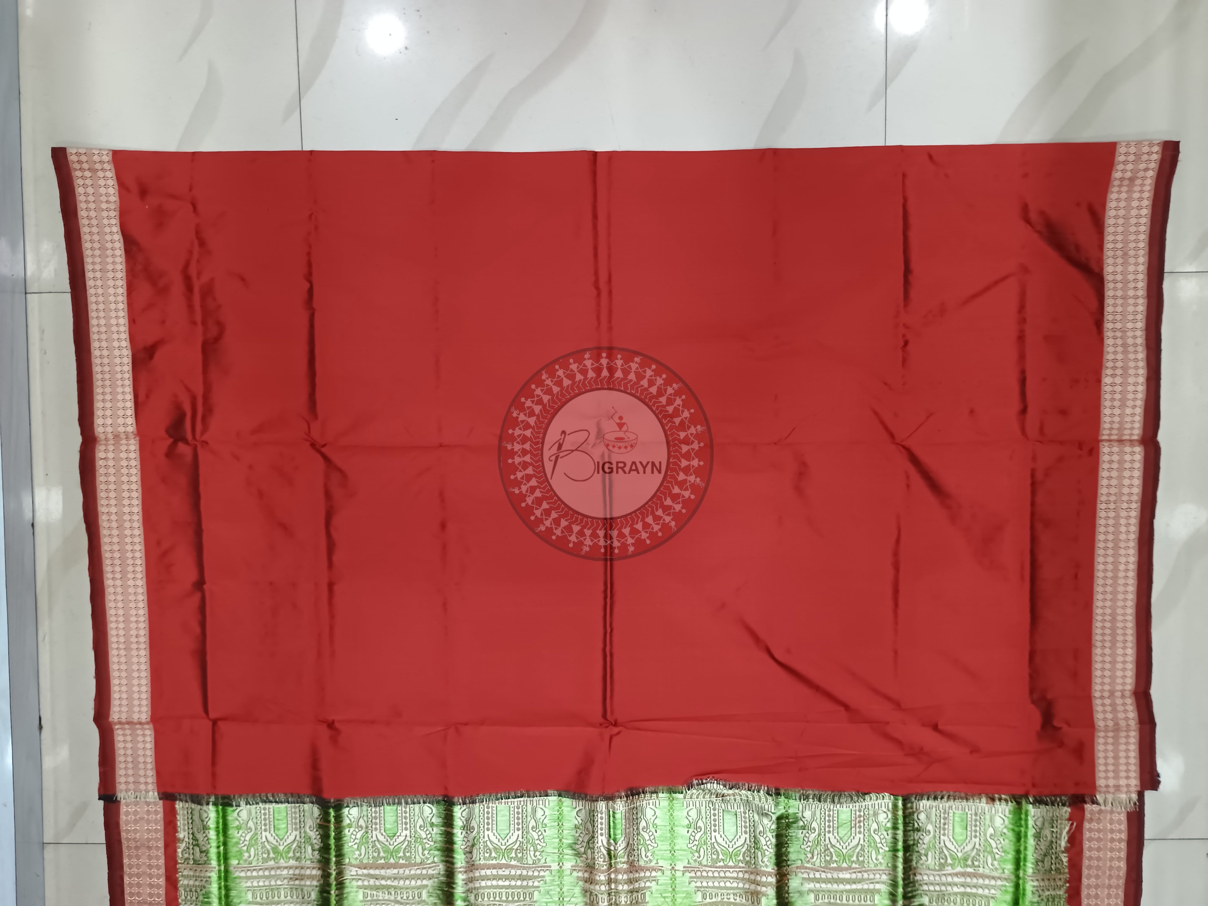 Black Maroon Konark Bomkai Silk Saree