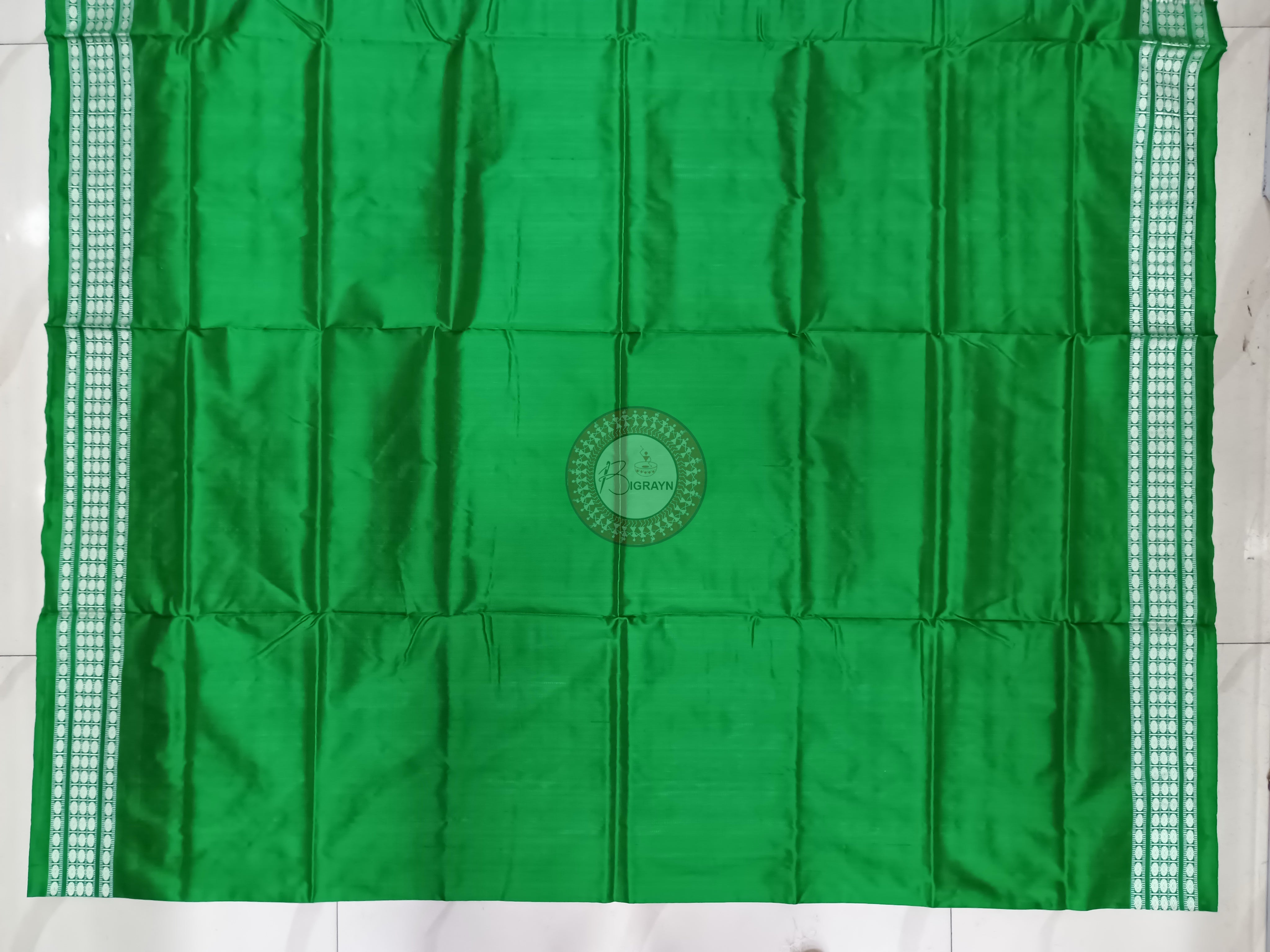 Pink Green Pasapali Tribal Sambalpuri Silk Saree