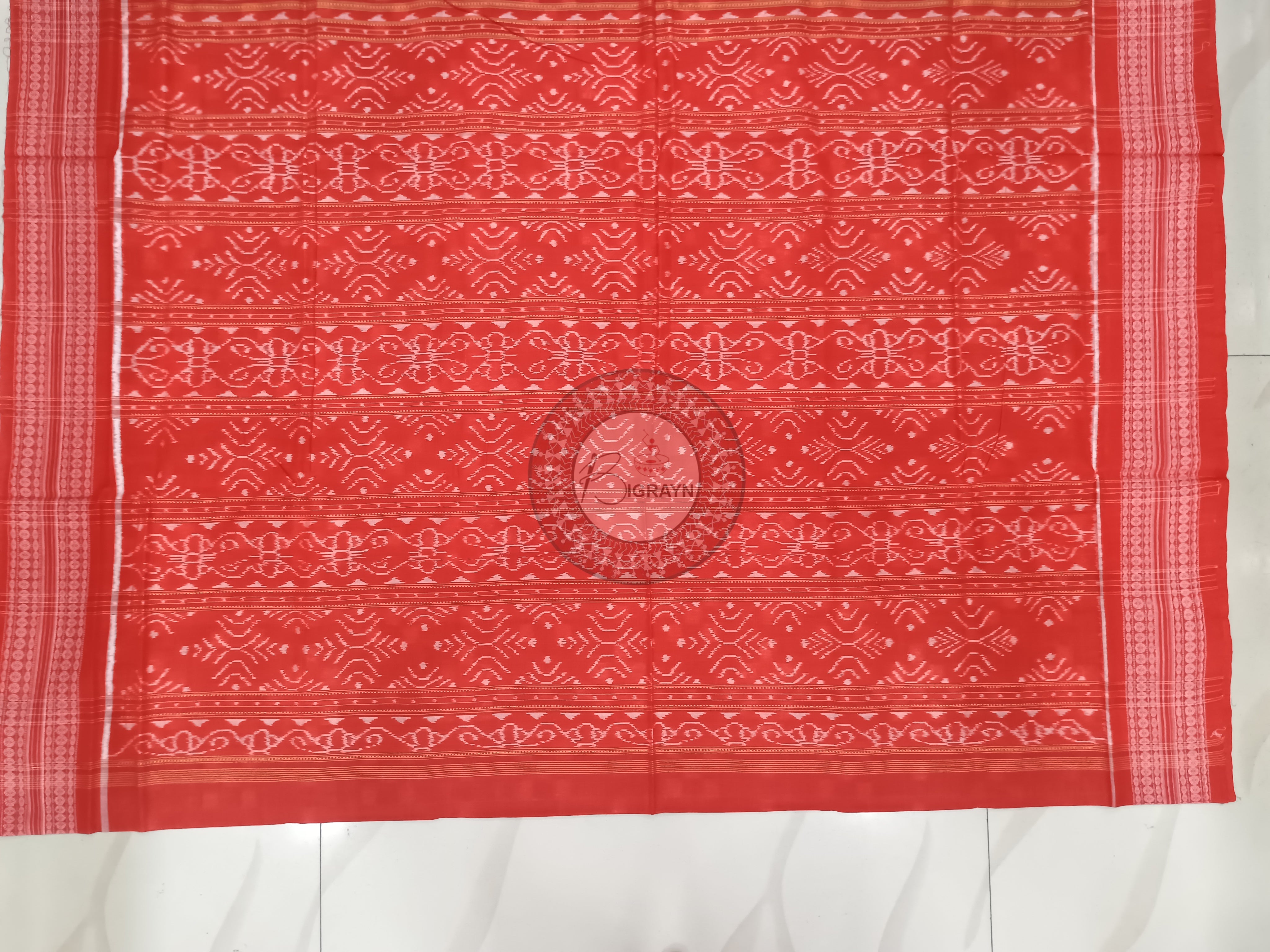 Black Red Multi Colour Pasapali Odisha Handloom Sambalpuri Cotton Sareee