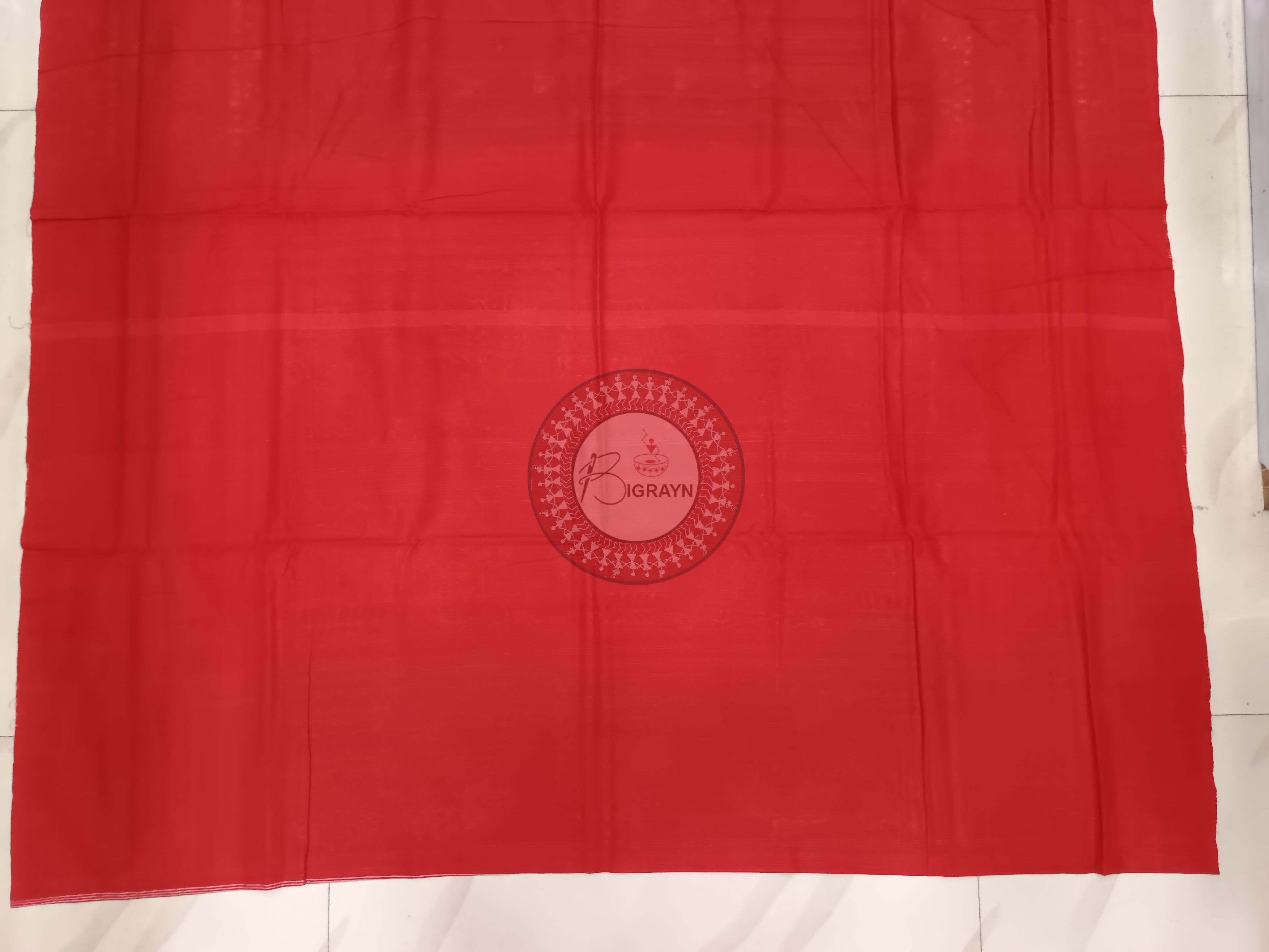 Maroon Red Scot Elephant Odisha Handloom Sambalpuri Cotton