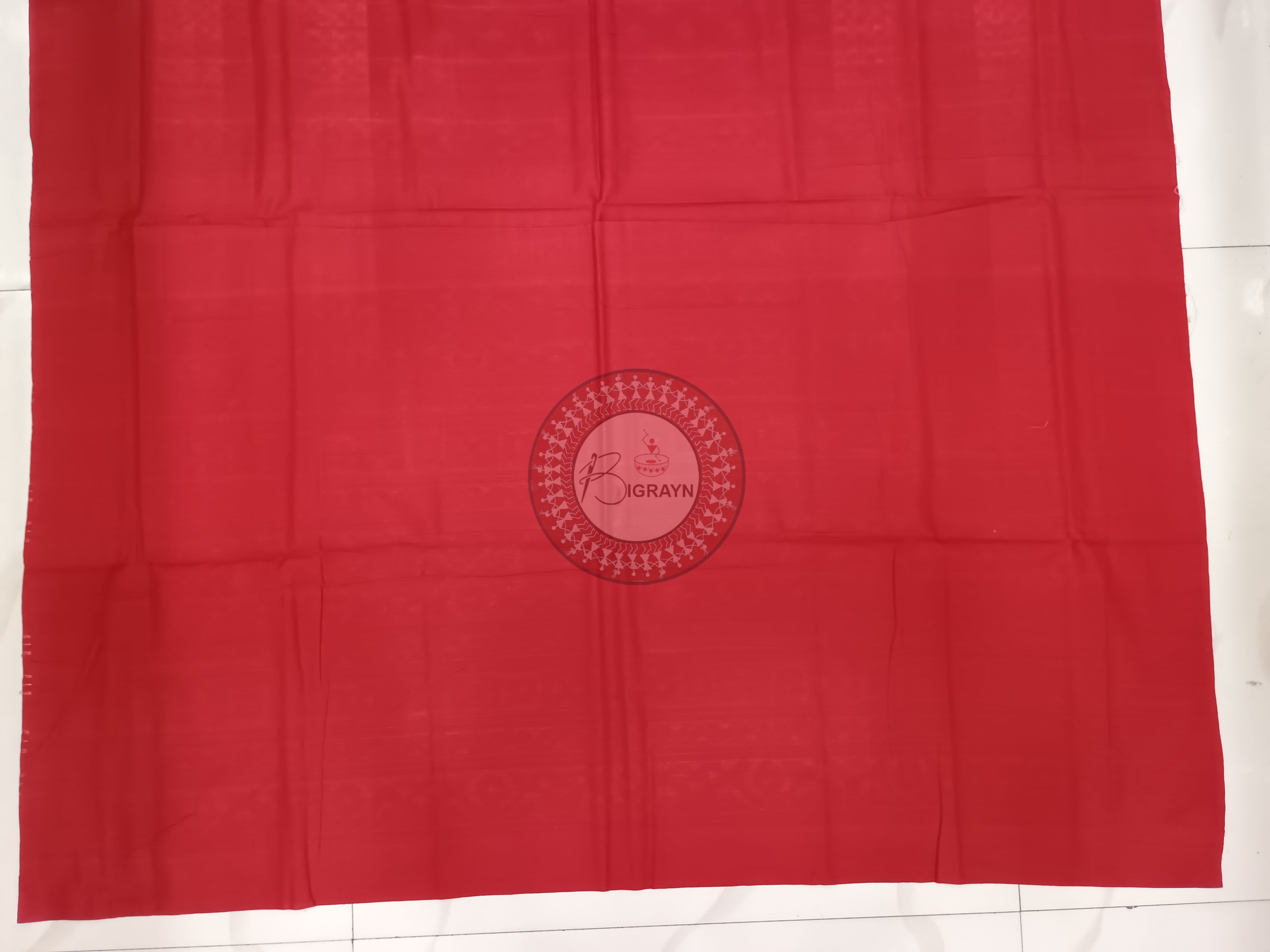 Maroon White Red Ikat Odisha Handloom Sambalpuri Cotton