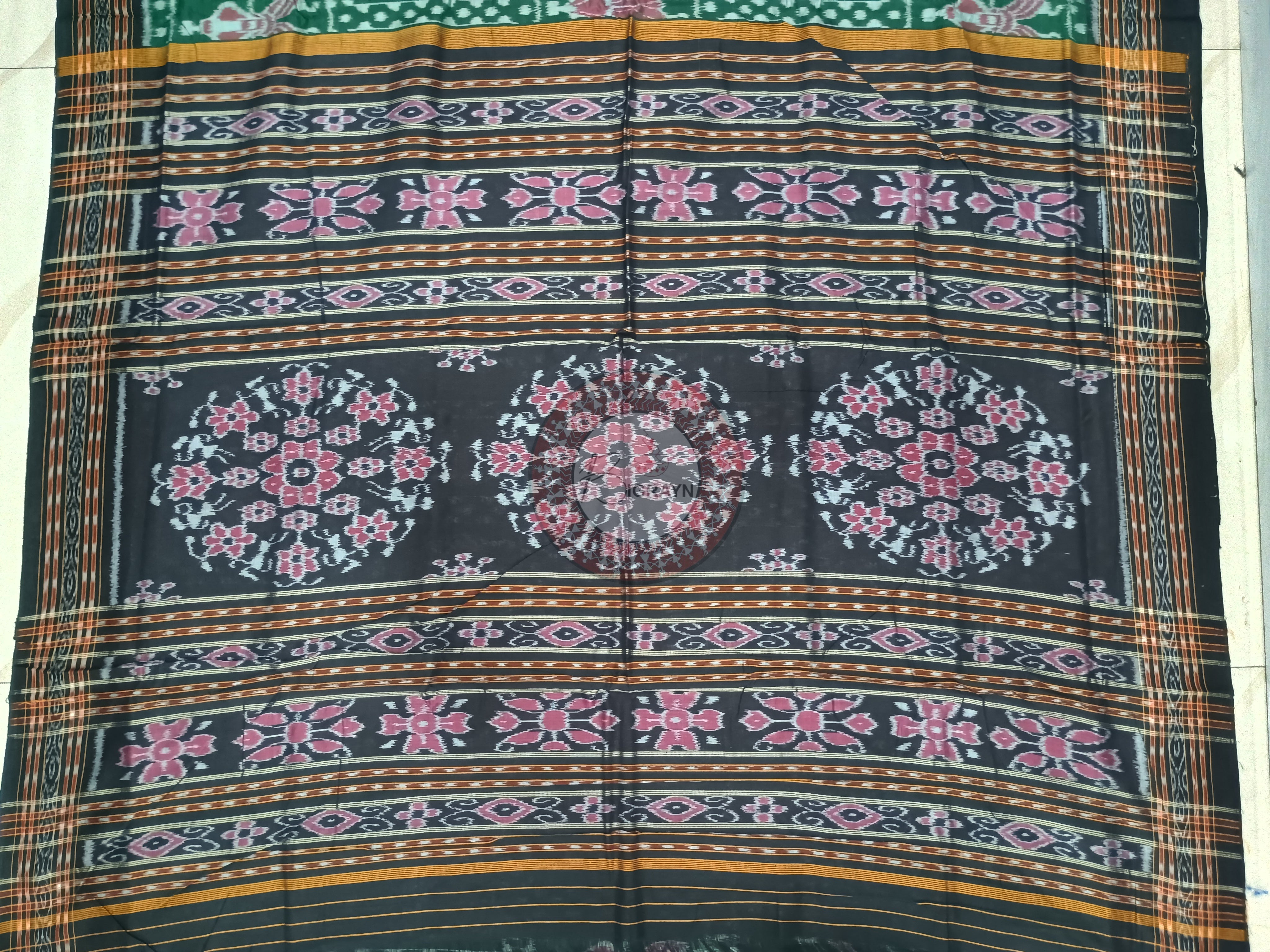 Green Coffee Tribal Odisha Handloom Sambalpuri Cotton
