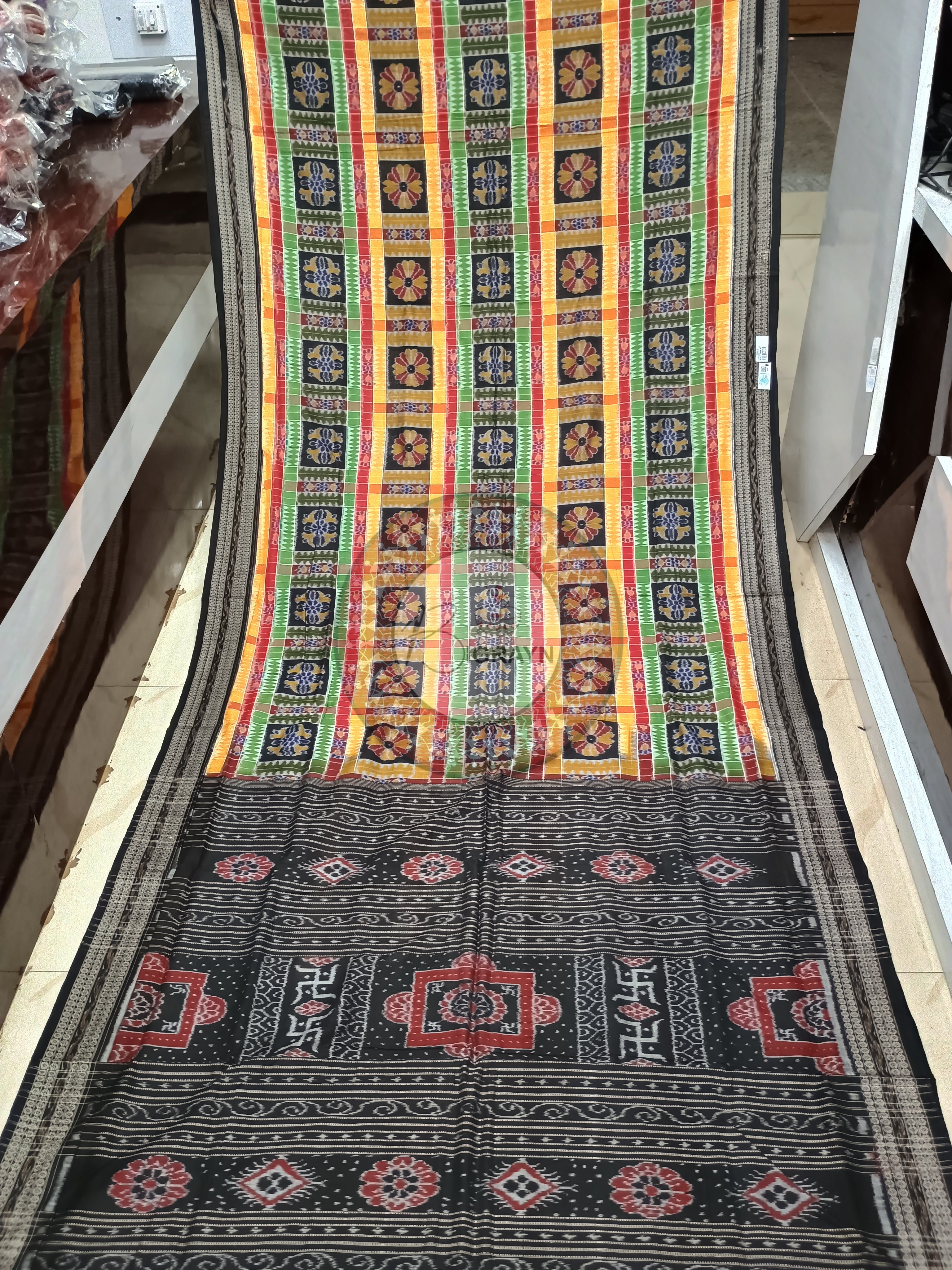 Multi Color Utkal Laxmi Sambalpuri Cotton Saree