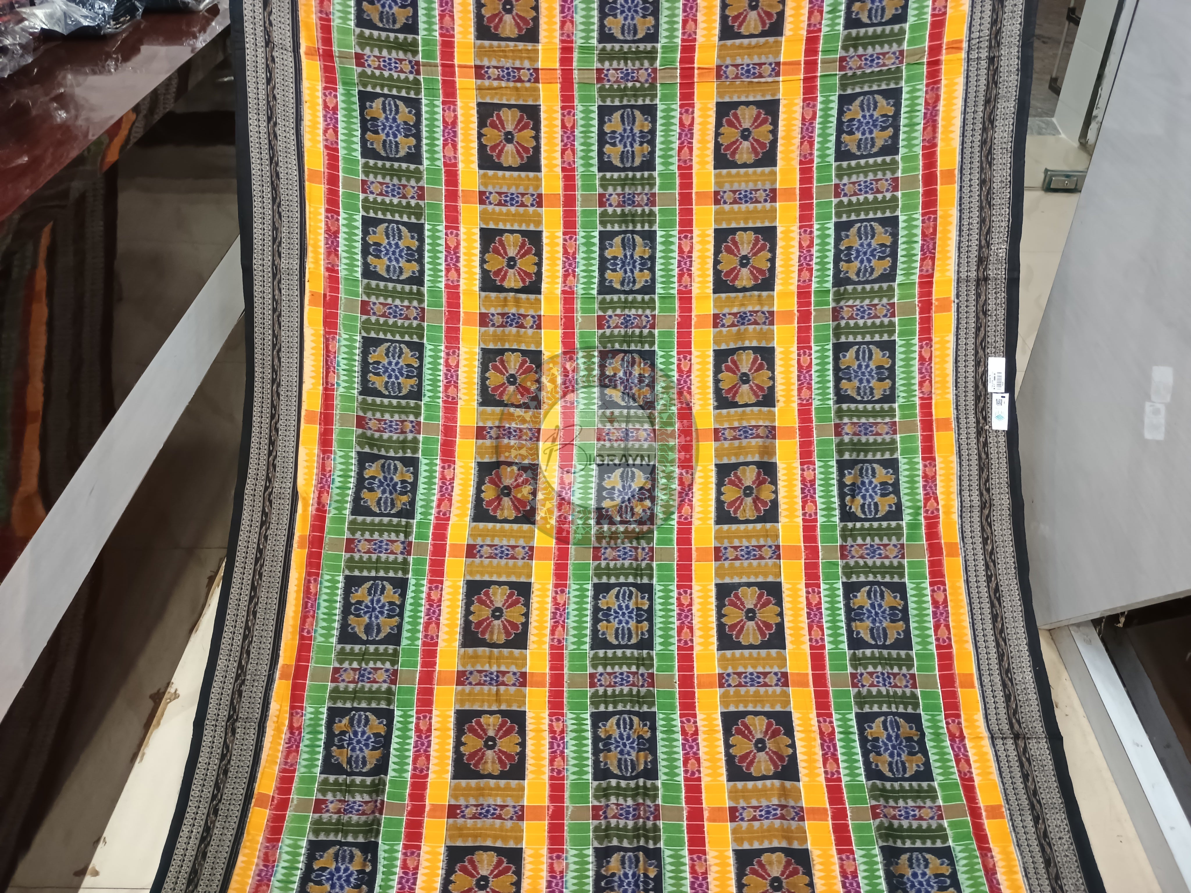 Multi Color Utkal Laxmi Sambalpuri Cotton Saree
