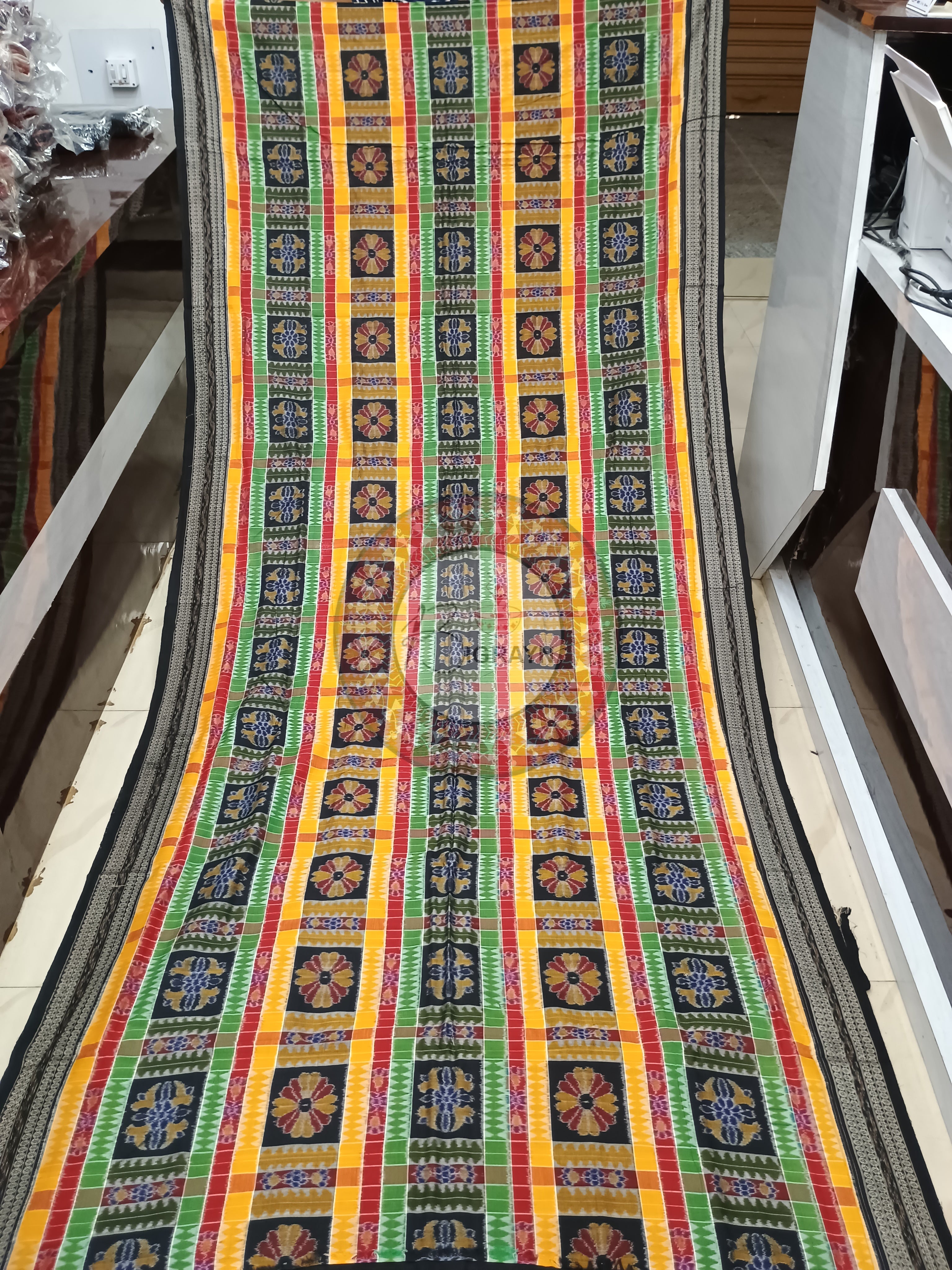 Multi Color Utkal Laxmi Sambalpuri Cotton Saree
